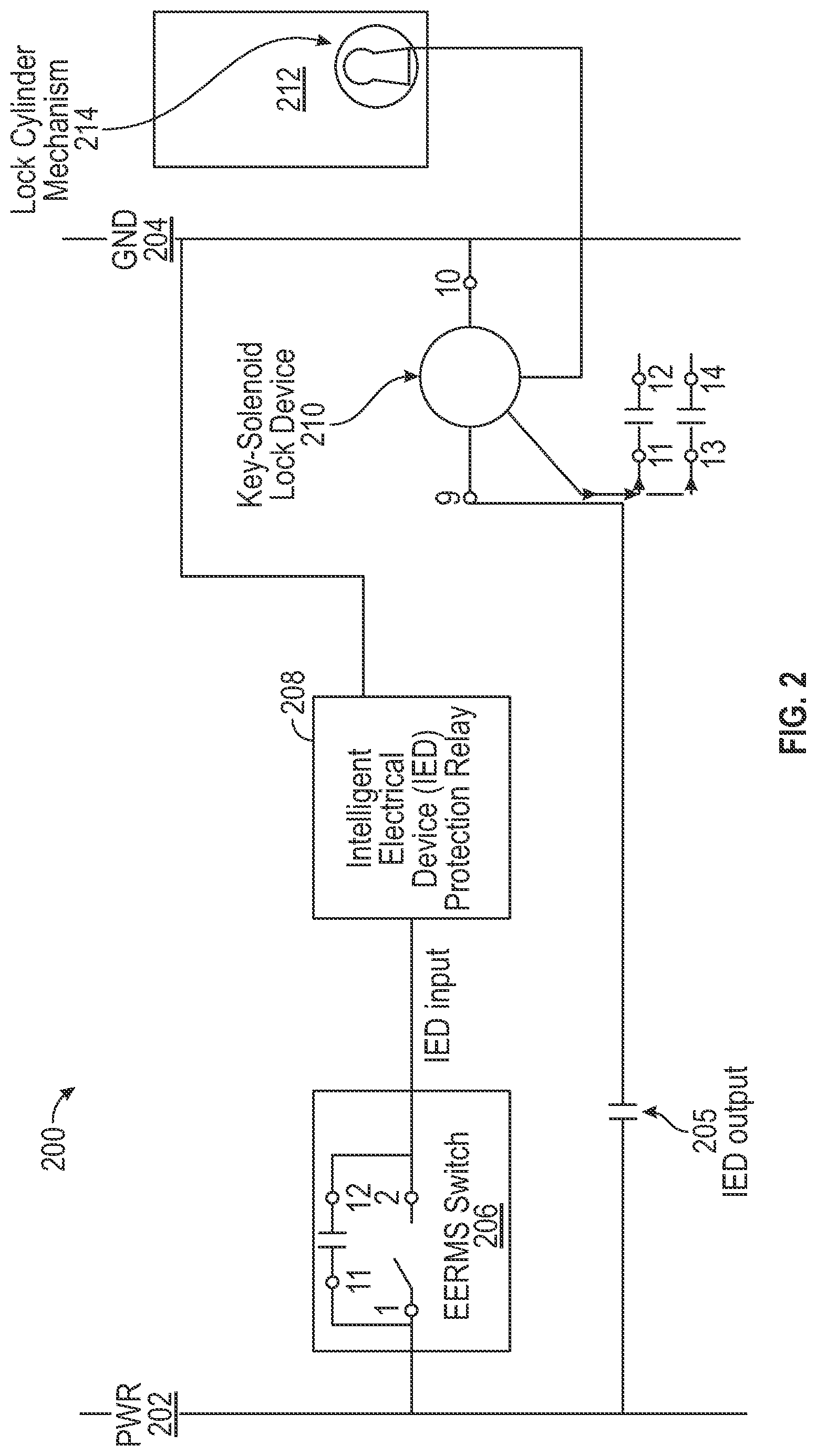 Patent US11784470 Figure 2 – Enhanced energy reducing maintenance switch (EERMS) to reduce electric arc flash energy