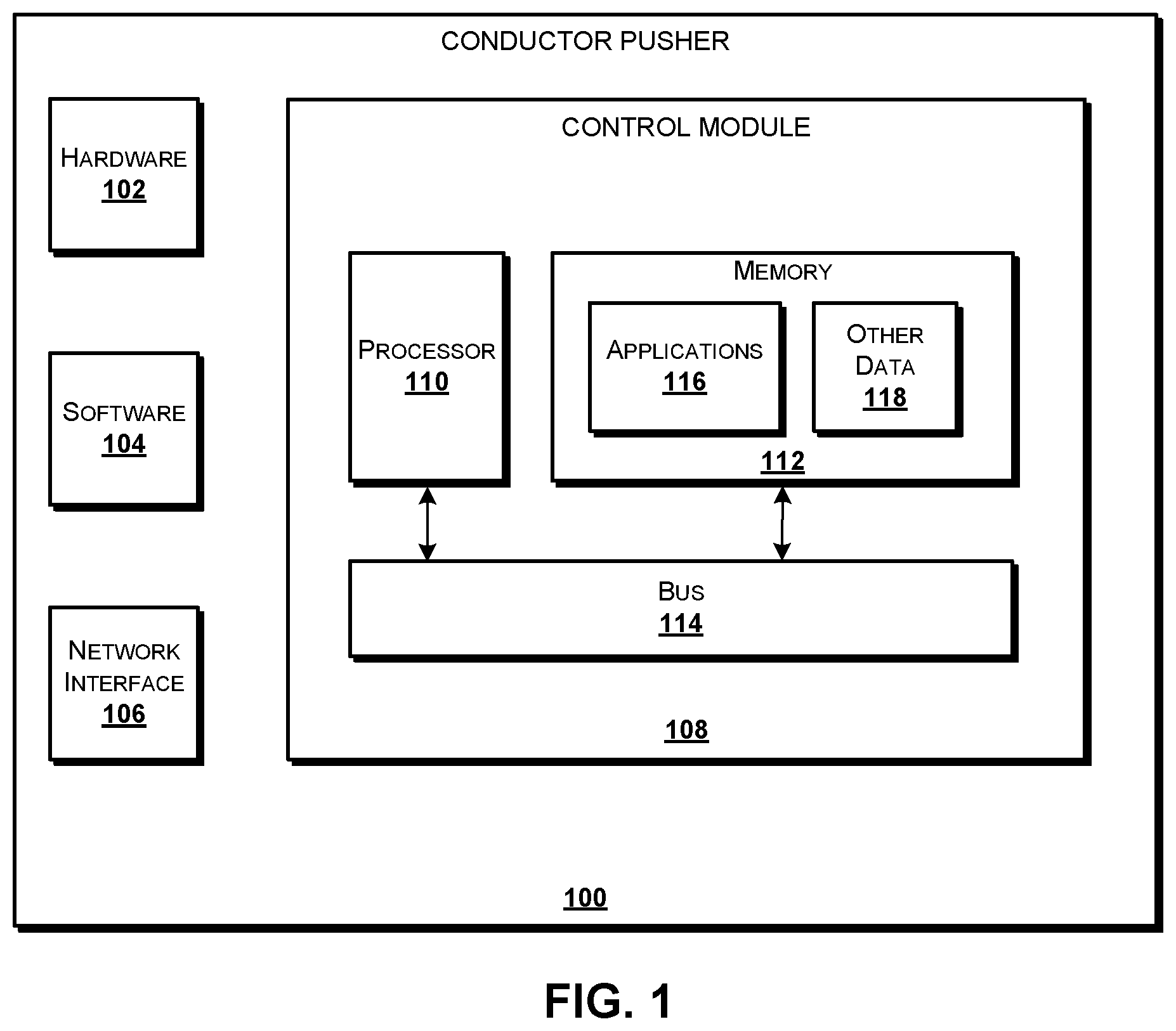 Patent US11784471 Figure 1 – Apparatus for pushing conductors into conduit and other structures
