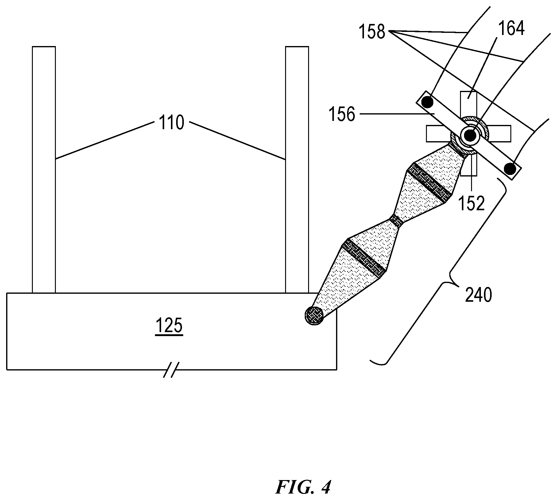 Patent US11784473 Figure 4 – Adjustable cable management system