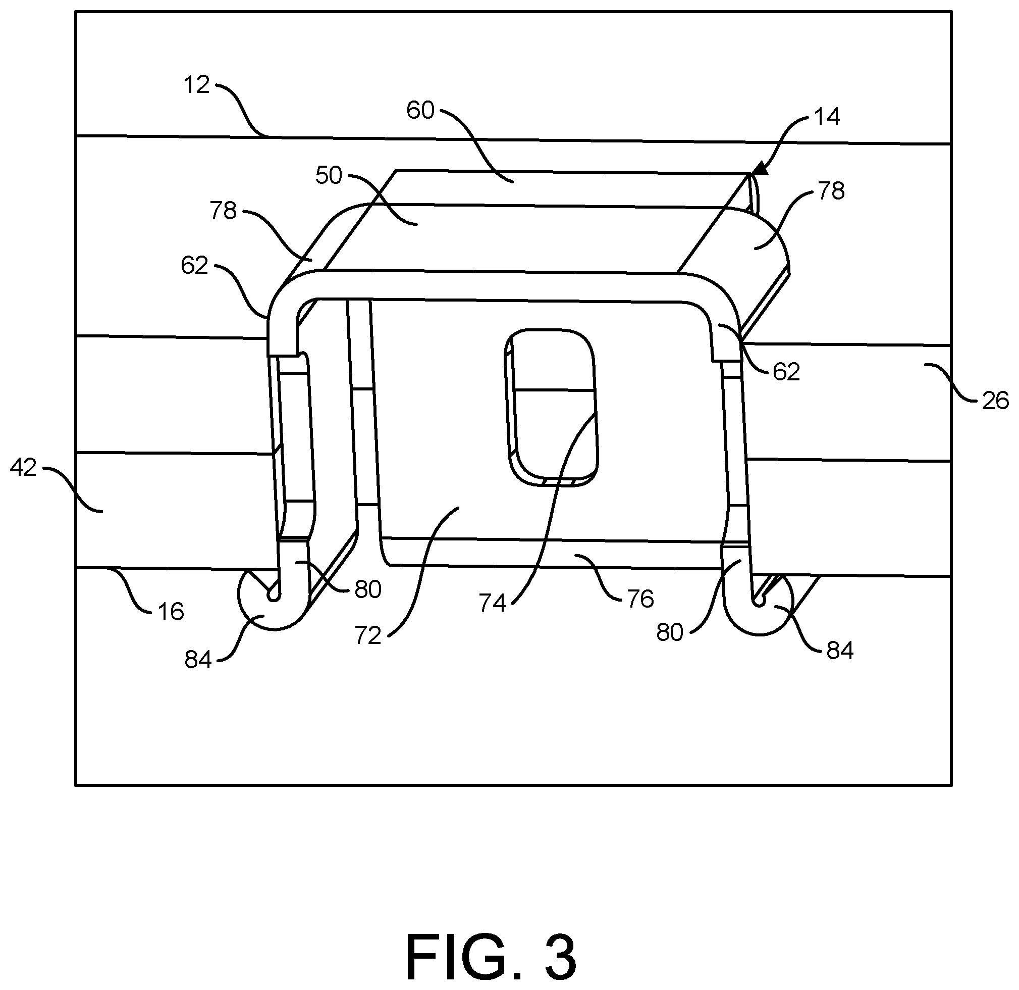 Patent US11784474 Figure 3 – Cable tray assembly