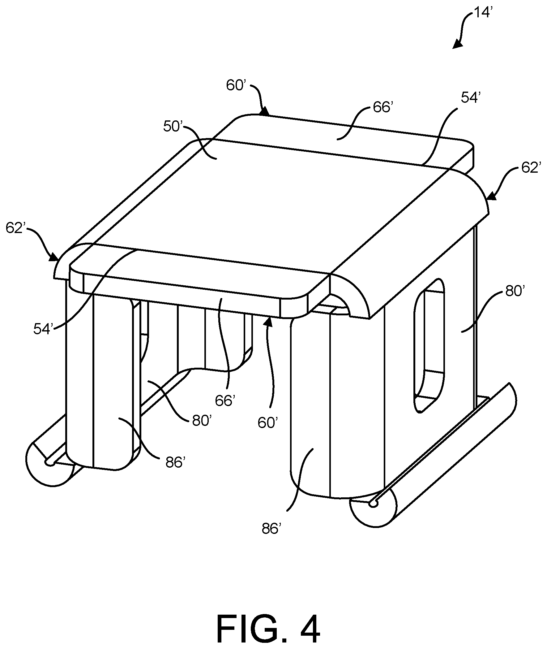 Patent US11784474 Figure 4 – Cable tray assembly