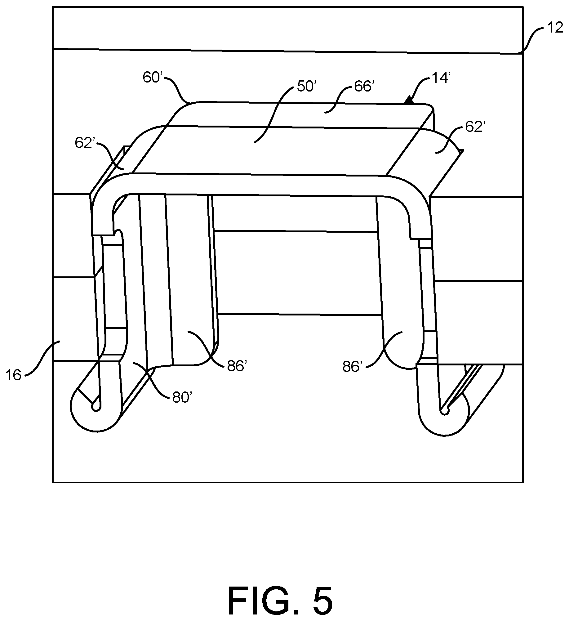 Patent US11784474 Figure 5 – Cable tray assembly