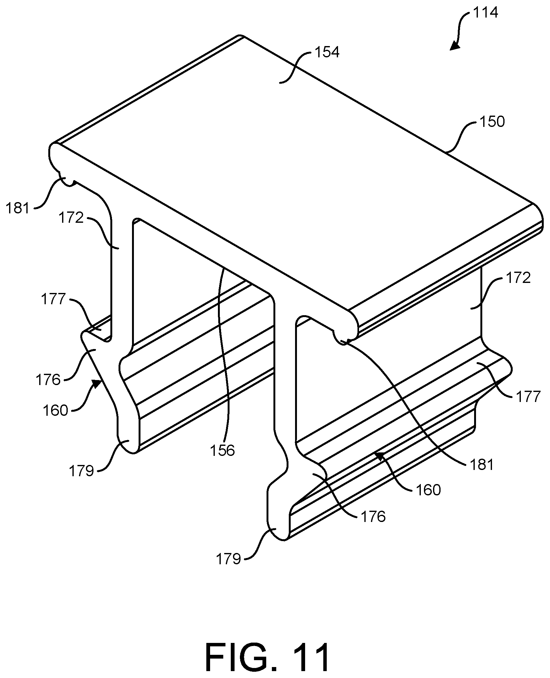 Patent US11784474 Figure 11 – Cable tray assembly