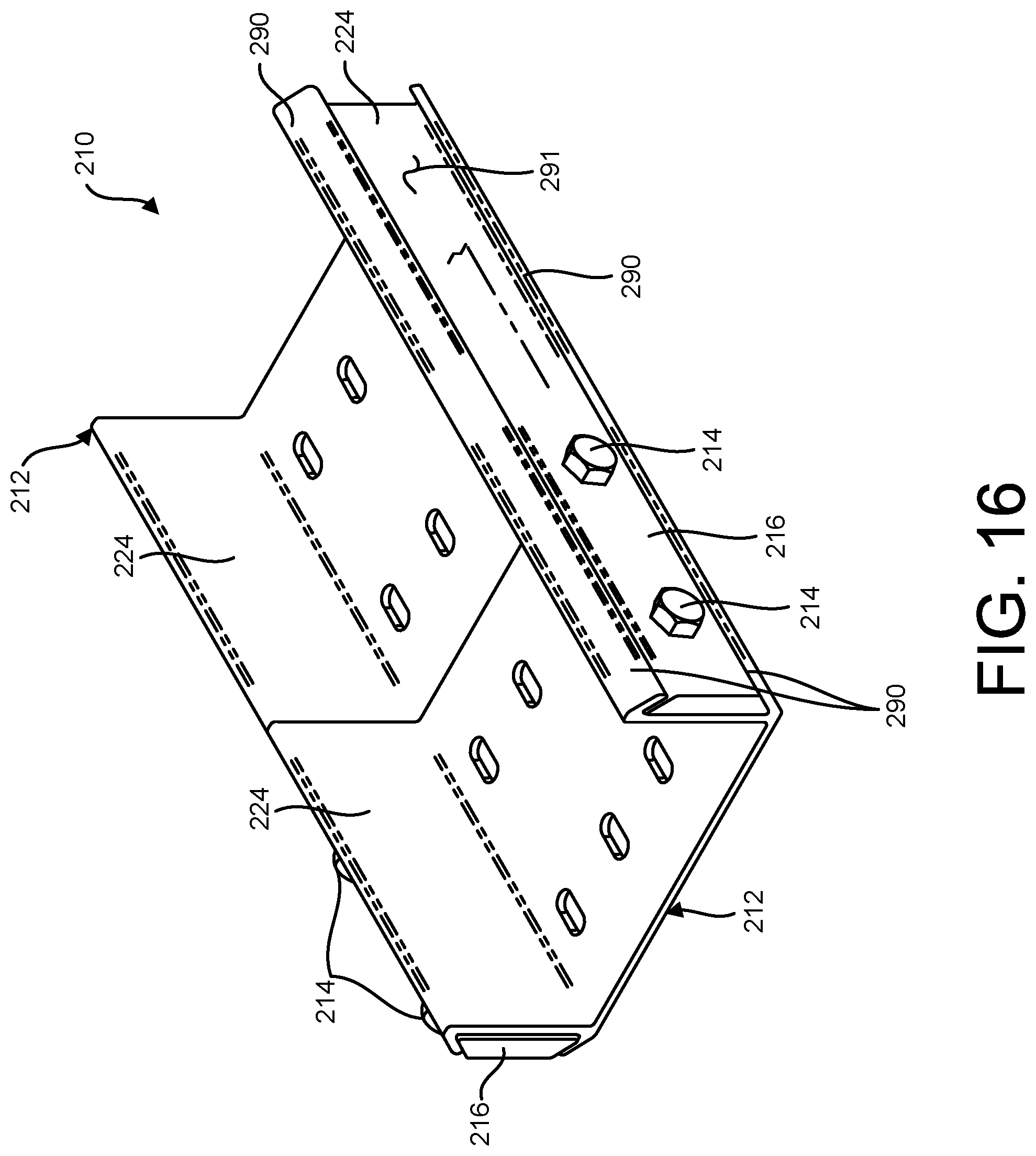 Patent US11784474 Figure 16 – Cable tray assembly