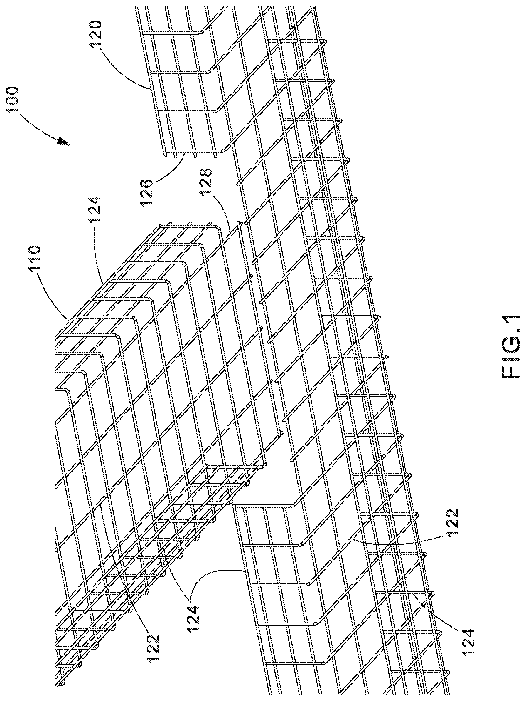 Patent US11784475 Figure 1 – Intersection system for overhead cable trays