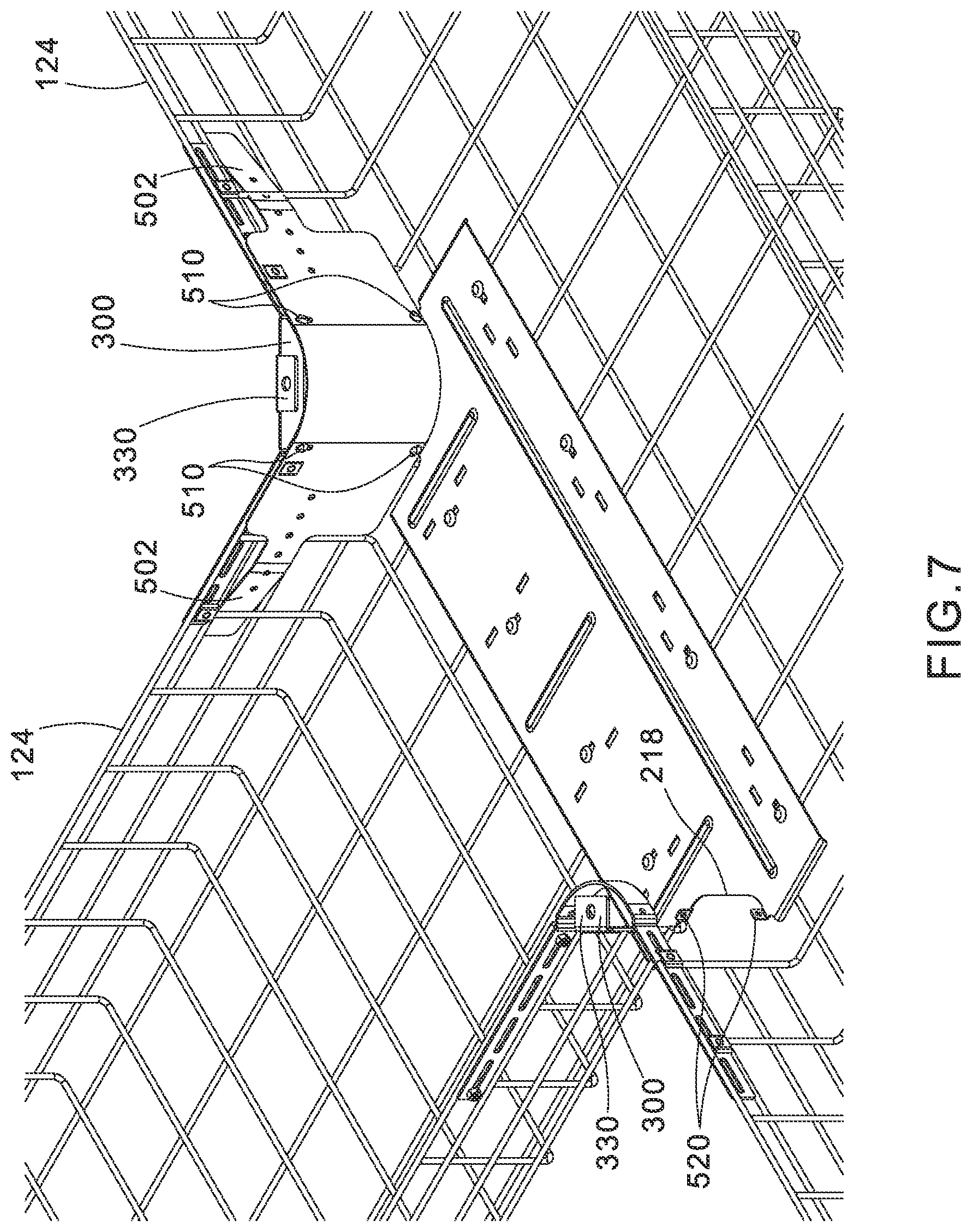 Patent US11784475 Figure 7 – Intersection system for overhead cable trays