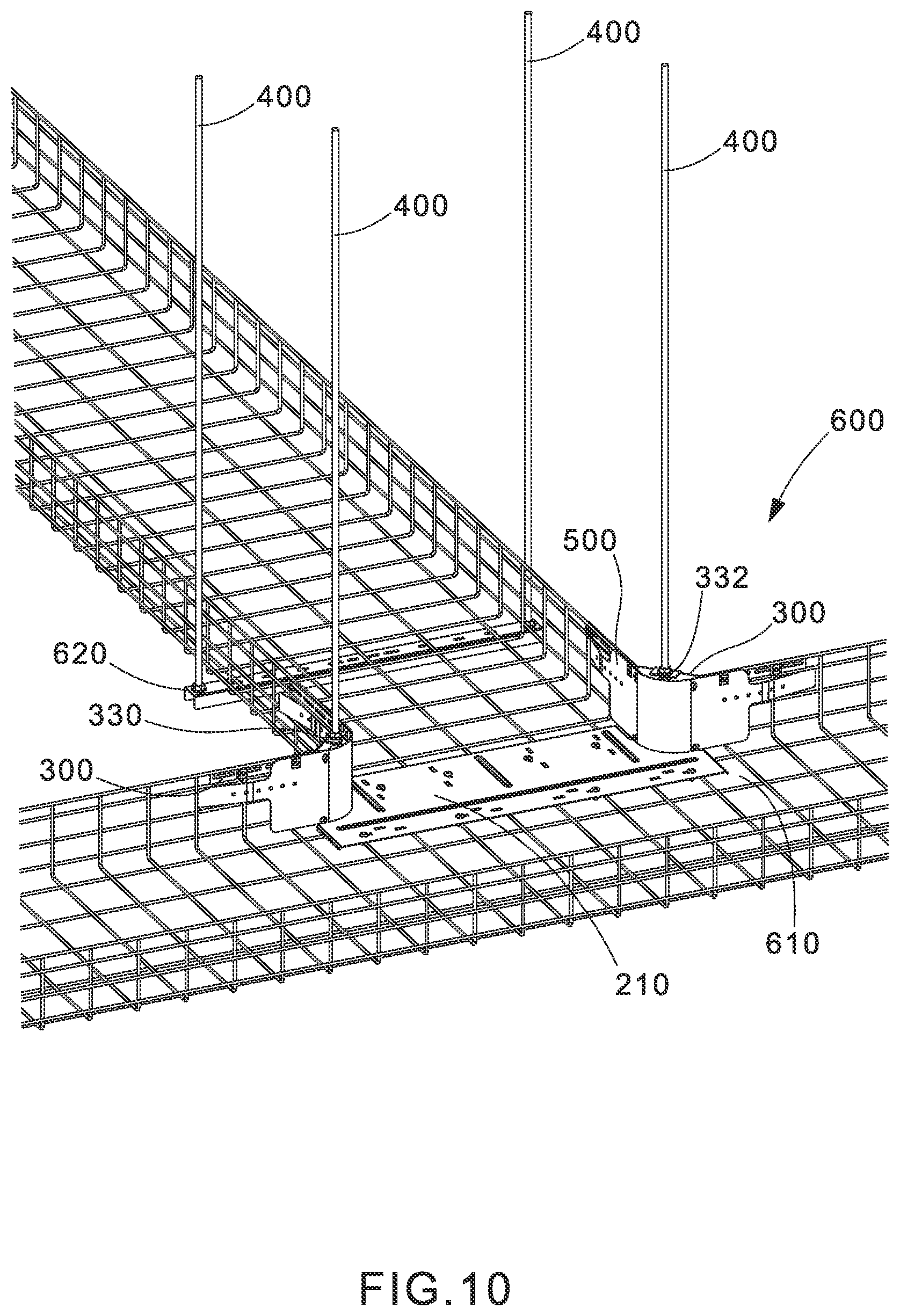 Patent US11784475 Figure 10 – Intersection system for overhead cable trays