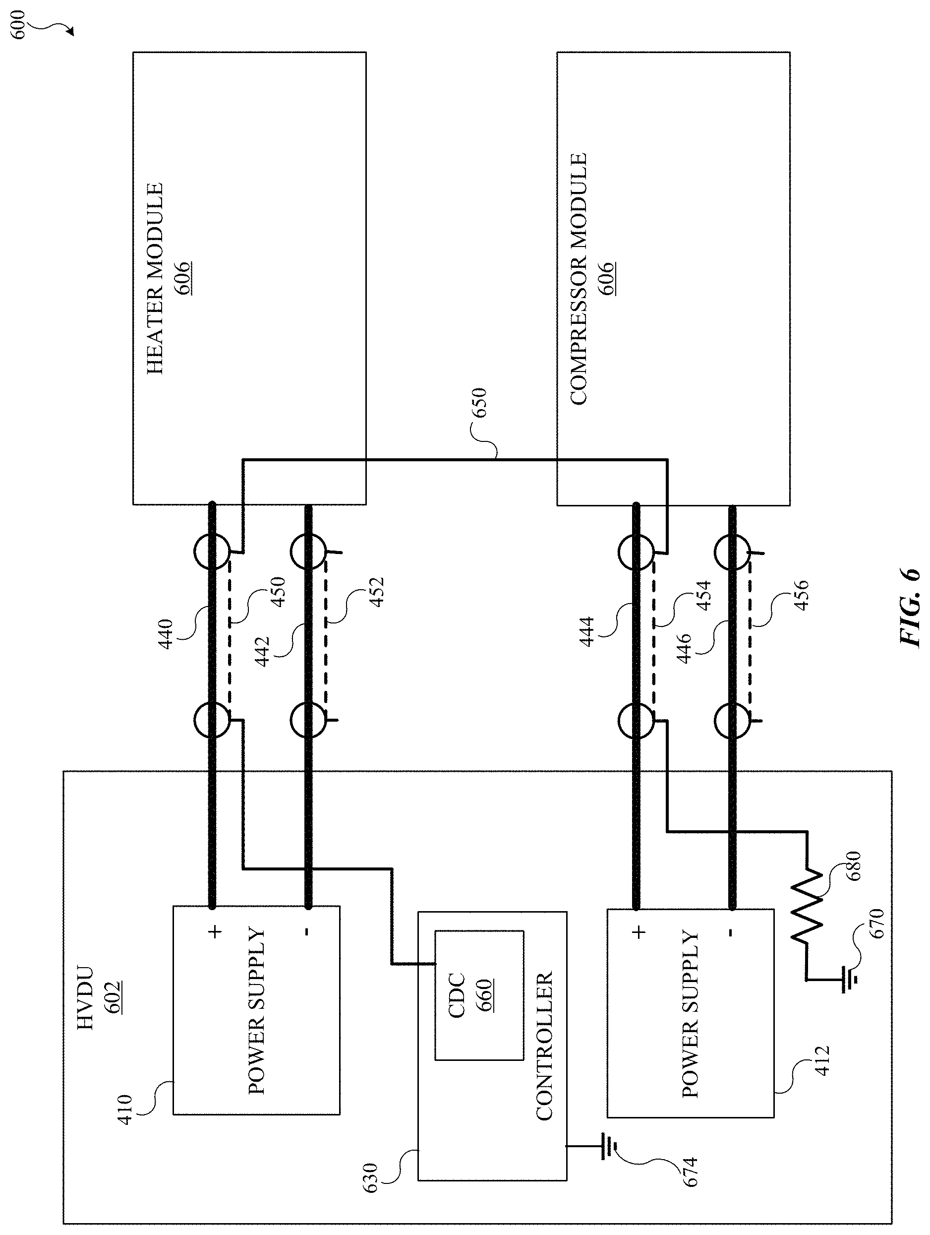 Patent US11784482 Figure 7 – Electrical connection monitoring using cable shielding