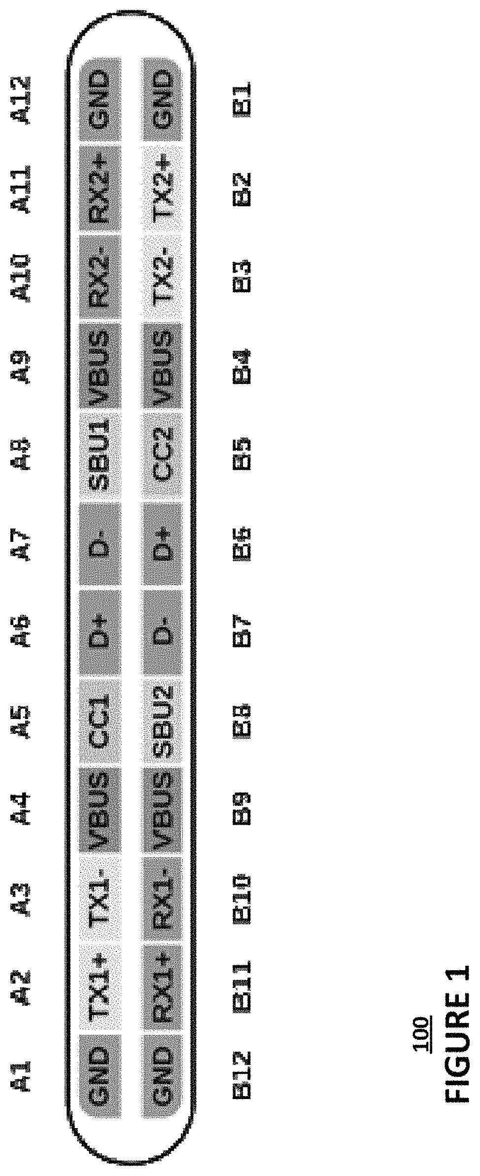 Patent US11784485 Figure 1 – USB Type-C port short protection