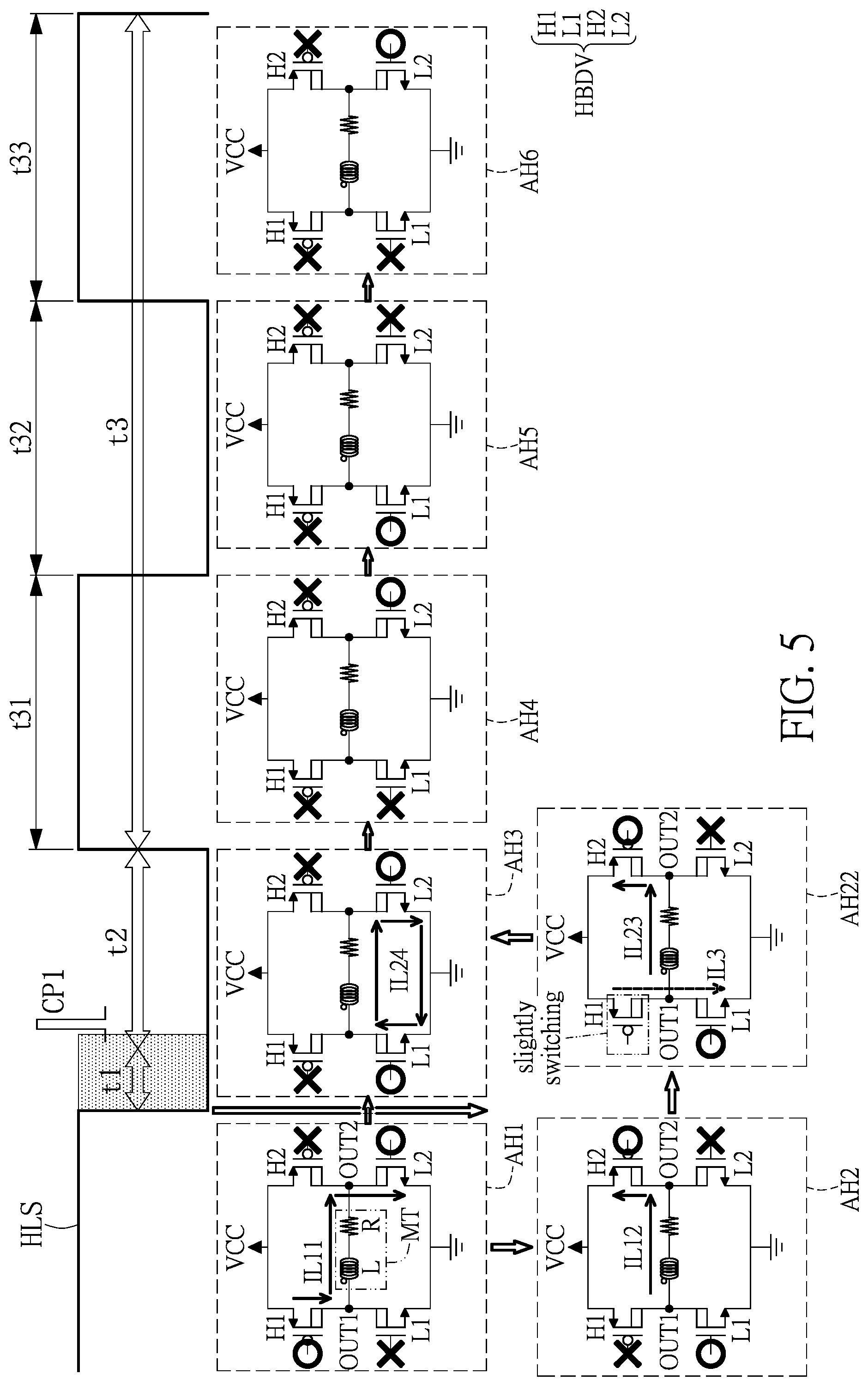 Patent US11784487 Figure 5 – Overvoltage protecting system and method of motor pre-driver