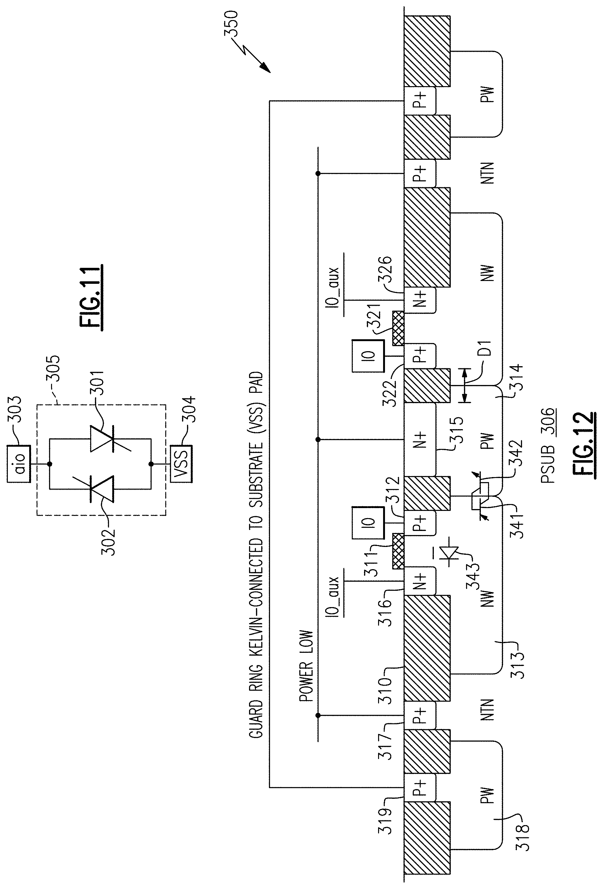 Patent US11784488 Figure 19 – Electrical overstress protection with low leakage current for high voltage tolerant high speed interfaces