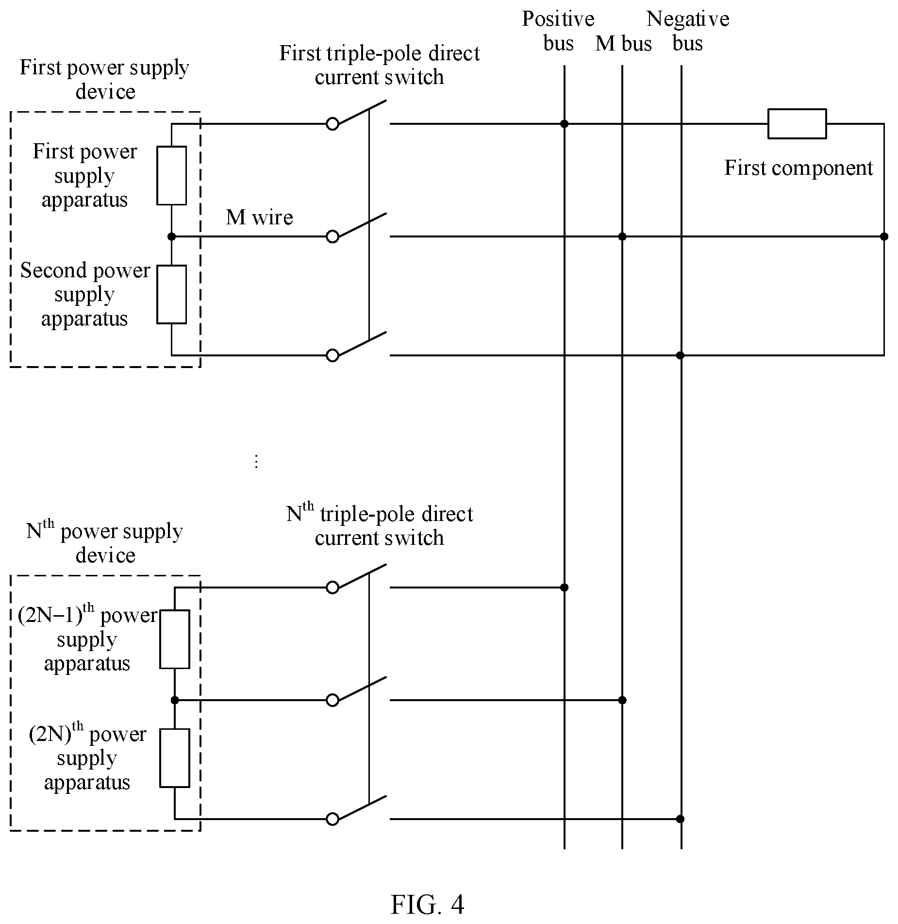 Patent US11784494 Figure 4 – Direct current power supply system, photovoltaic system, energy storage system, and optical storage system