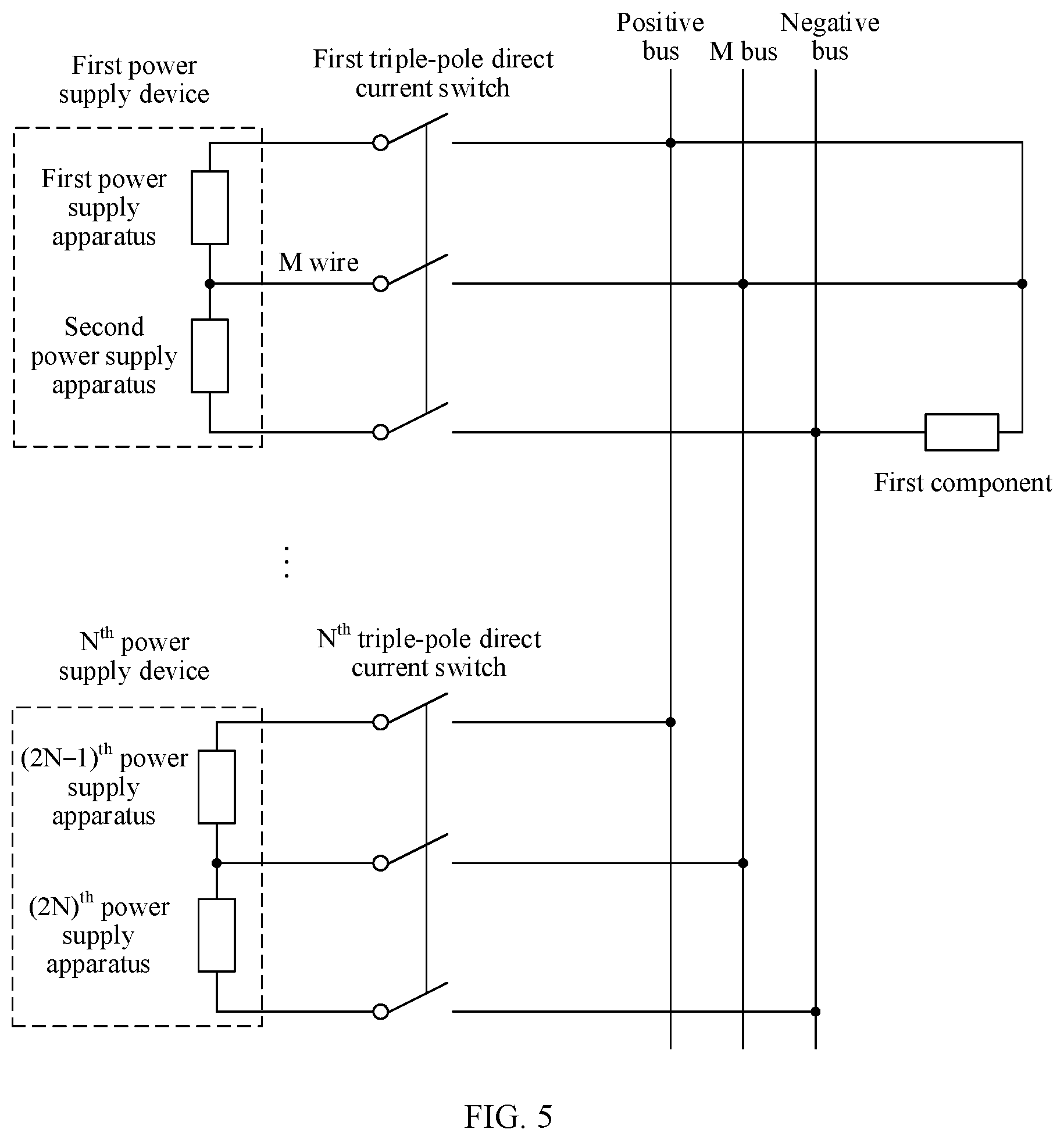 Patent US11784494 Figure 5 – Direct current power supply system, photovoltaic system, energy storage system, and optical storage system