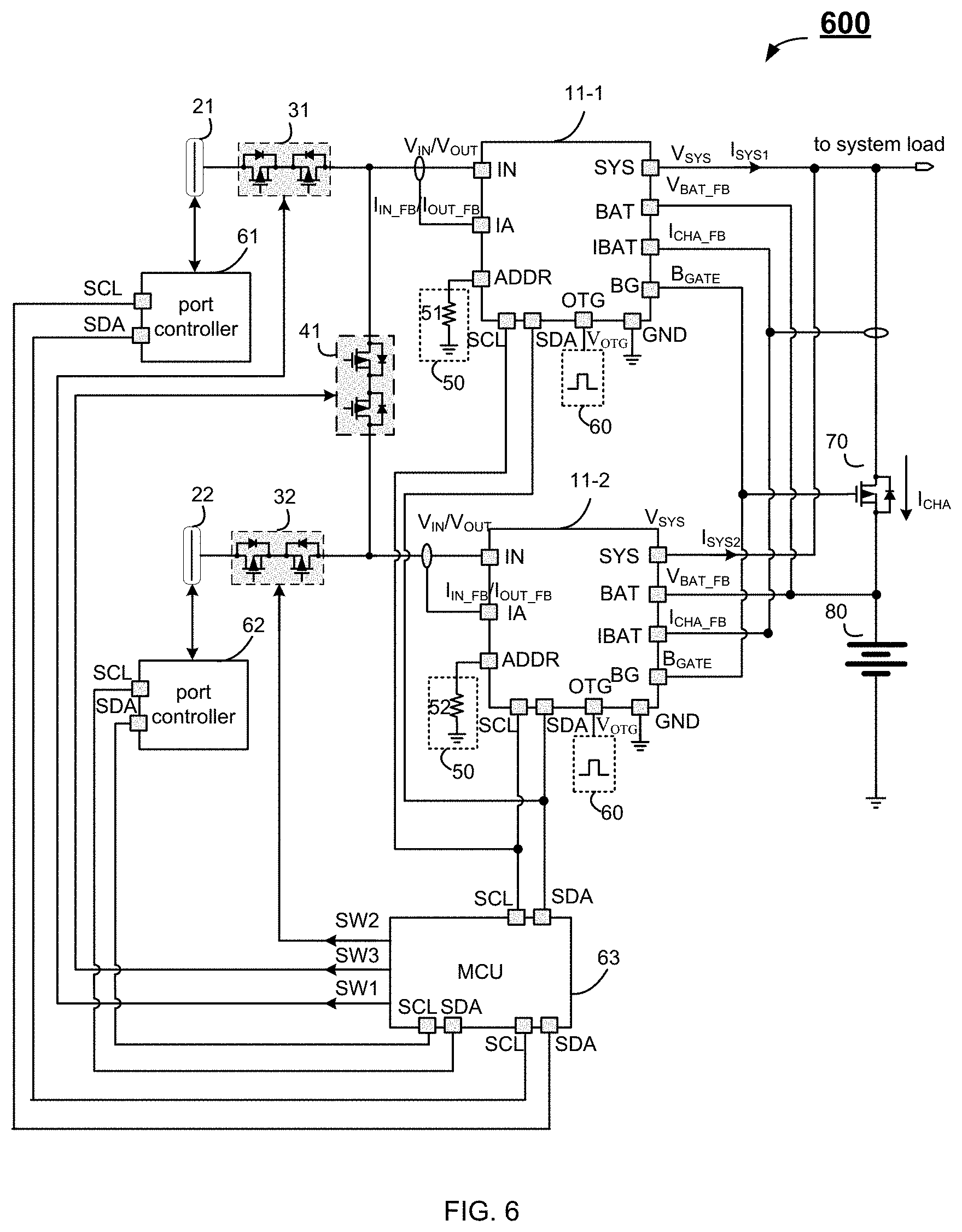 Patent US11784499 Figure 6 – Multi-port battery charge and discharge system