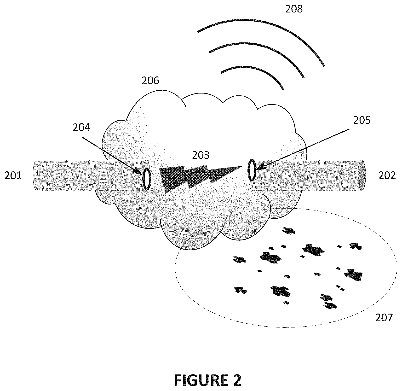 Patent US11784503 Figure 2 – Passive arc detection and mitigation in wireless power transfer system