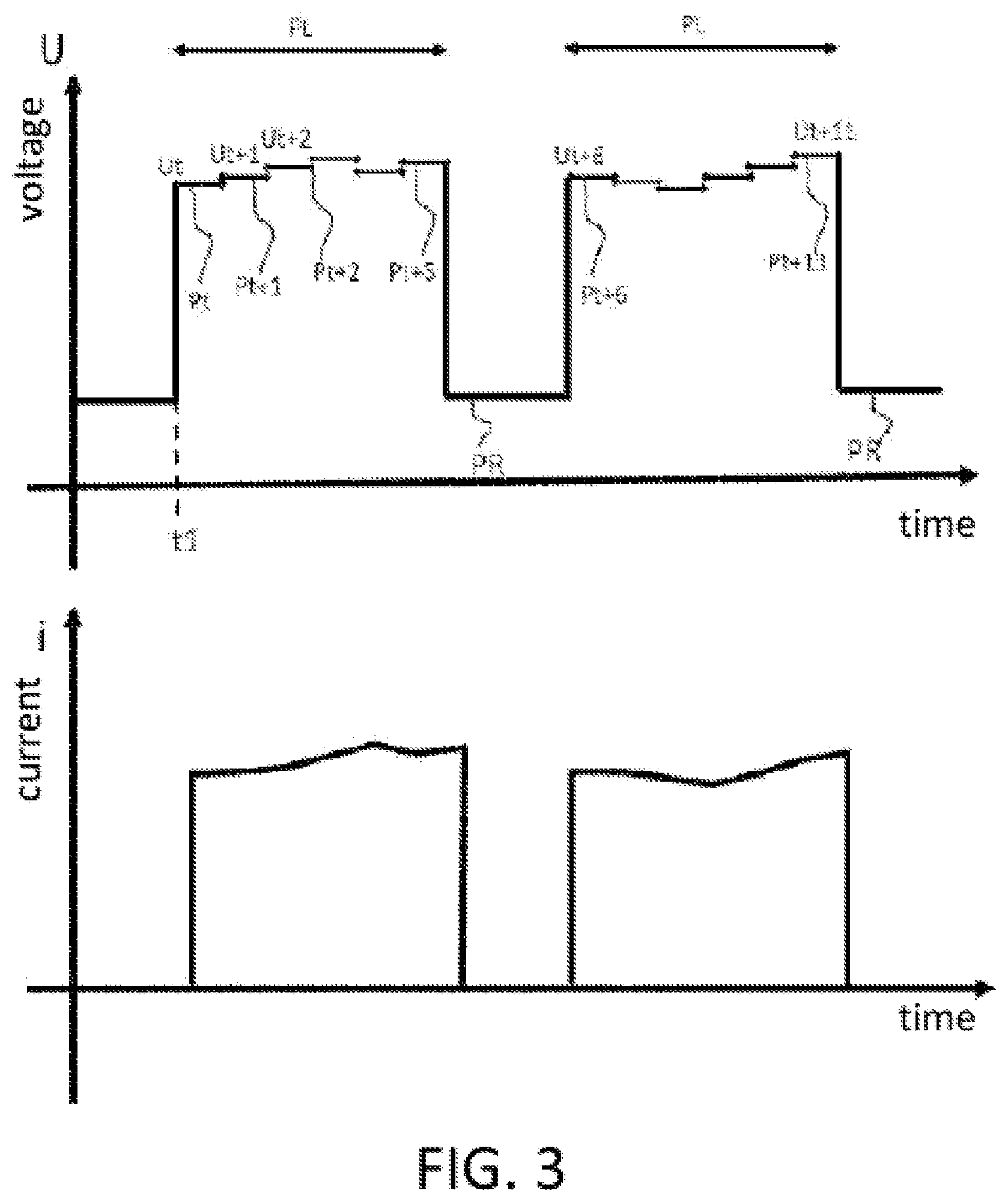 Patent US11784505 Figure 3 – Method for pulse charging in voltage control mode with steps of variable amplitude