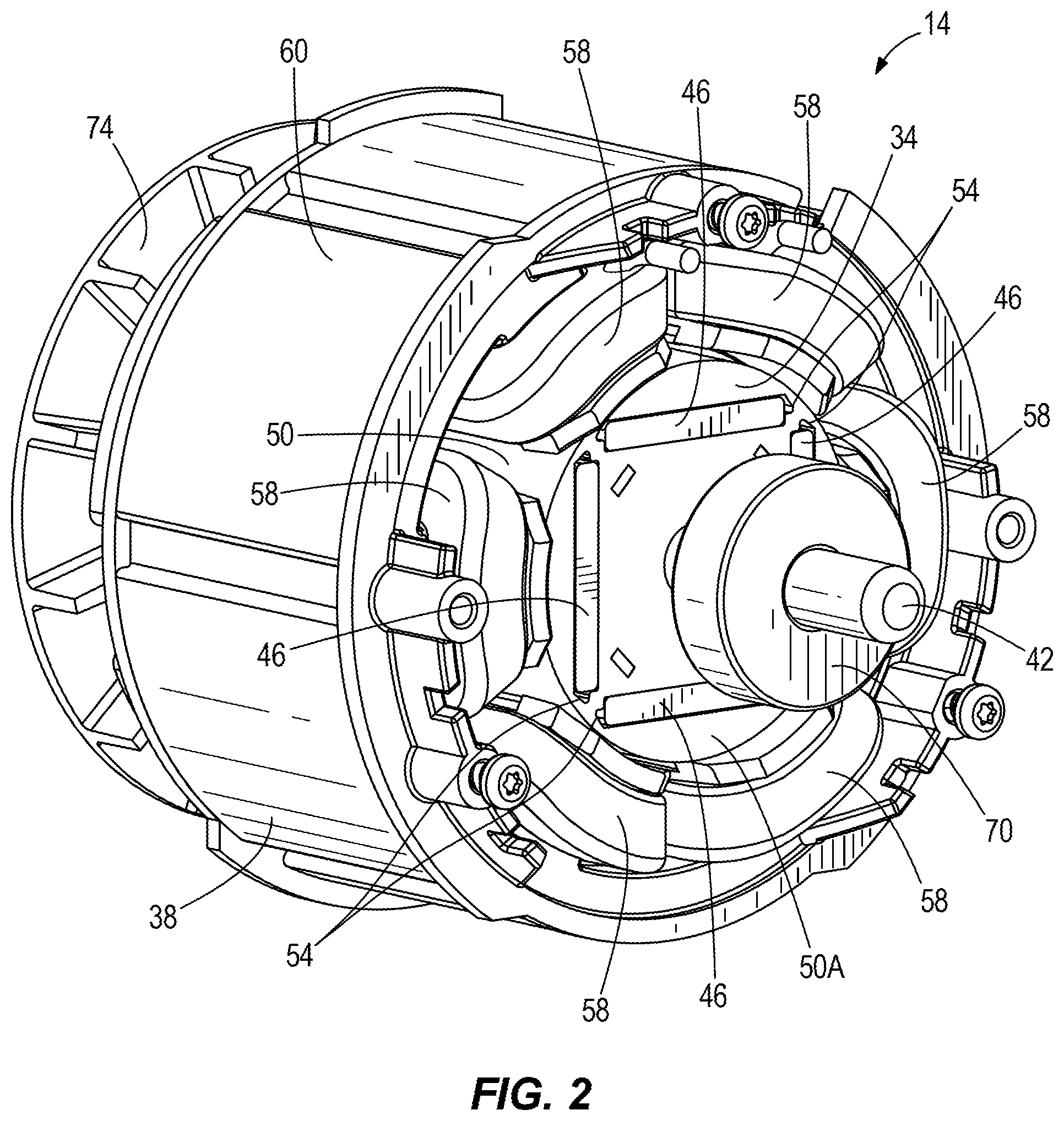 Patent US11784518 Figure 2 – Electric motor for a power tool