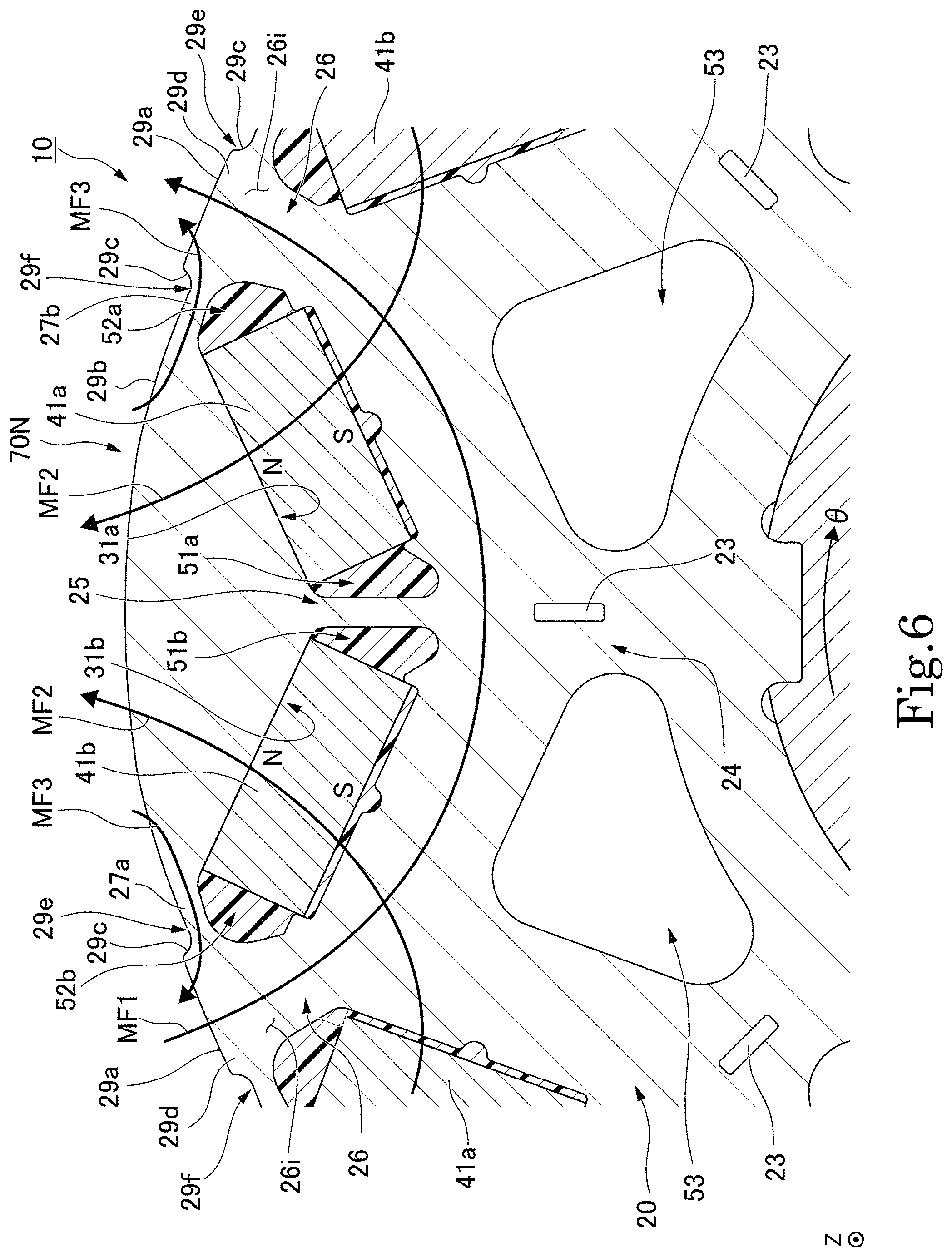 Patent US11784521 Figure 6 – Rotor and rotary electric machine