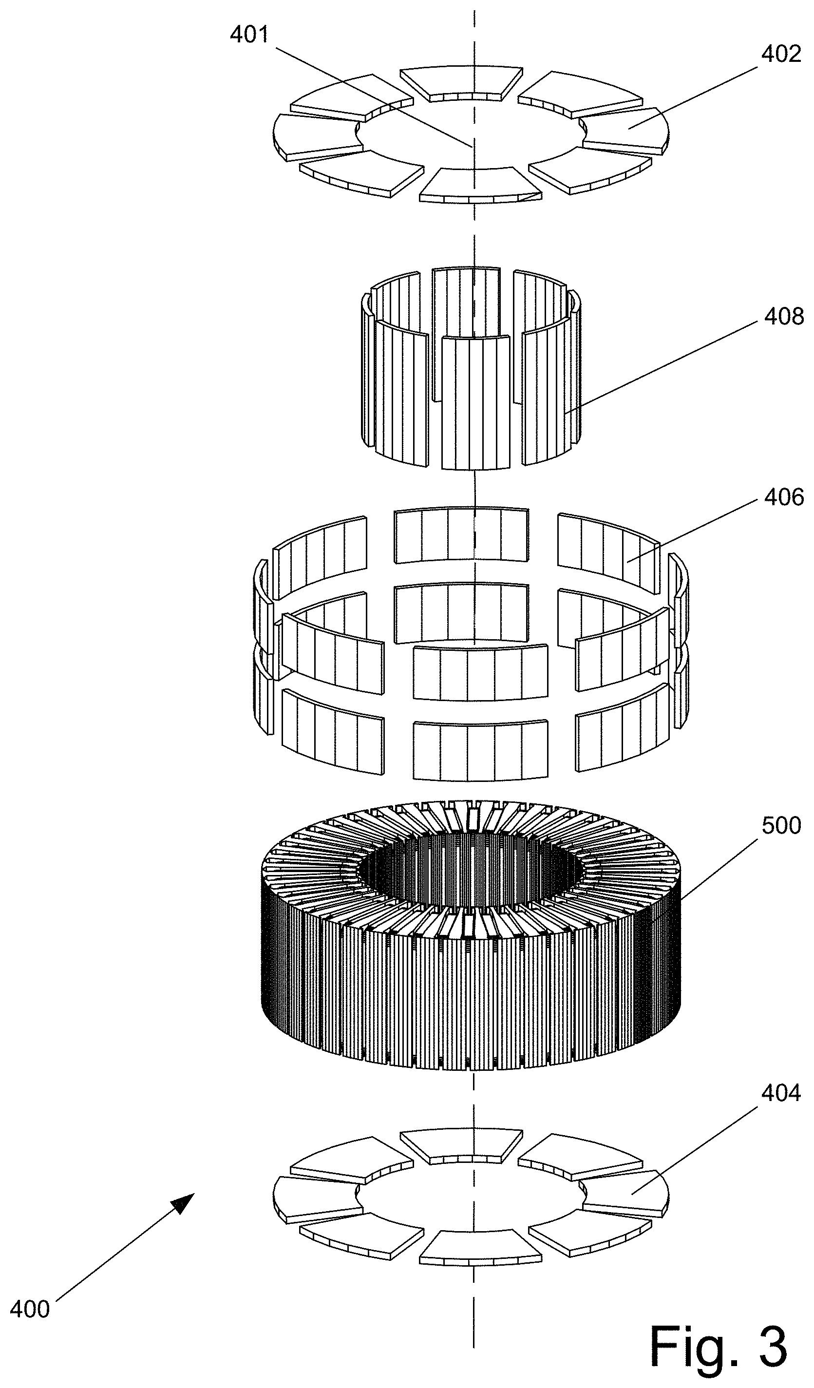 Patent US11784523 Figure 3 – Multi-tunnel electric motor/generator
