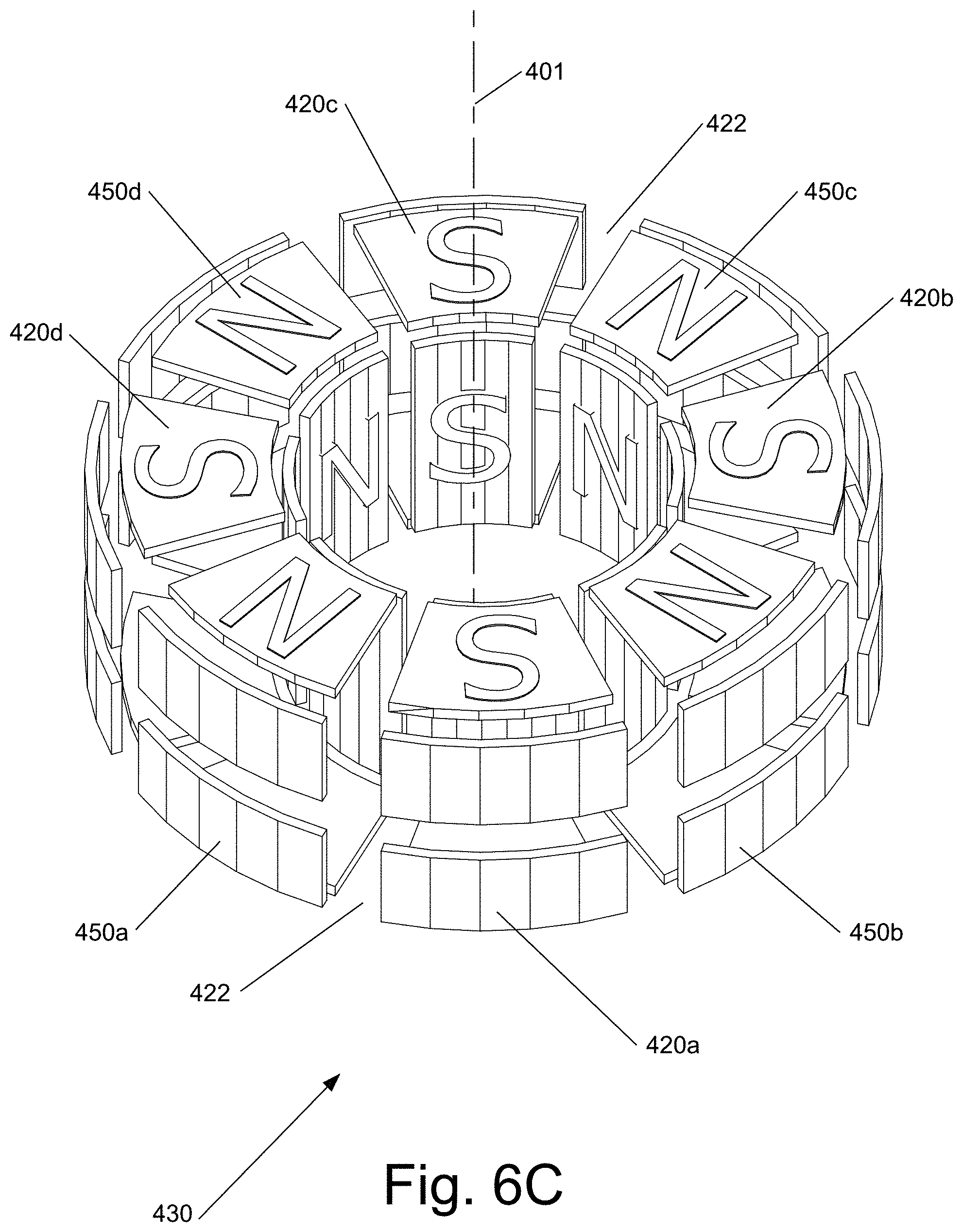 Patent US11784523 Figure 16 – Multi-tunnel electric motor/generator