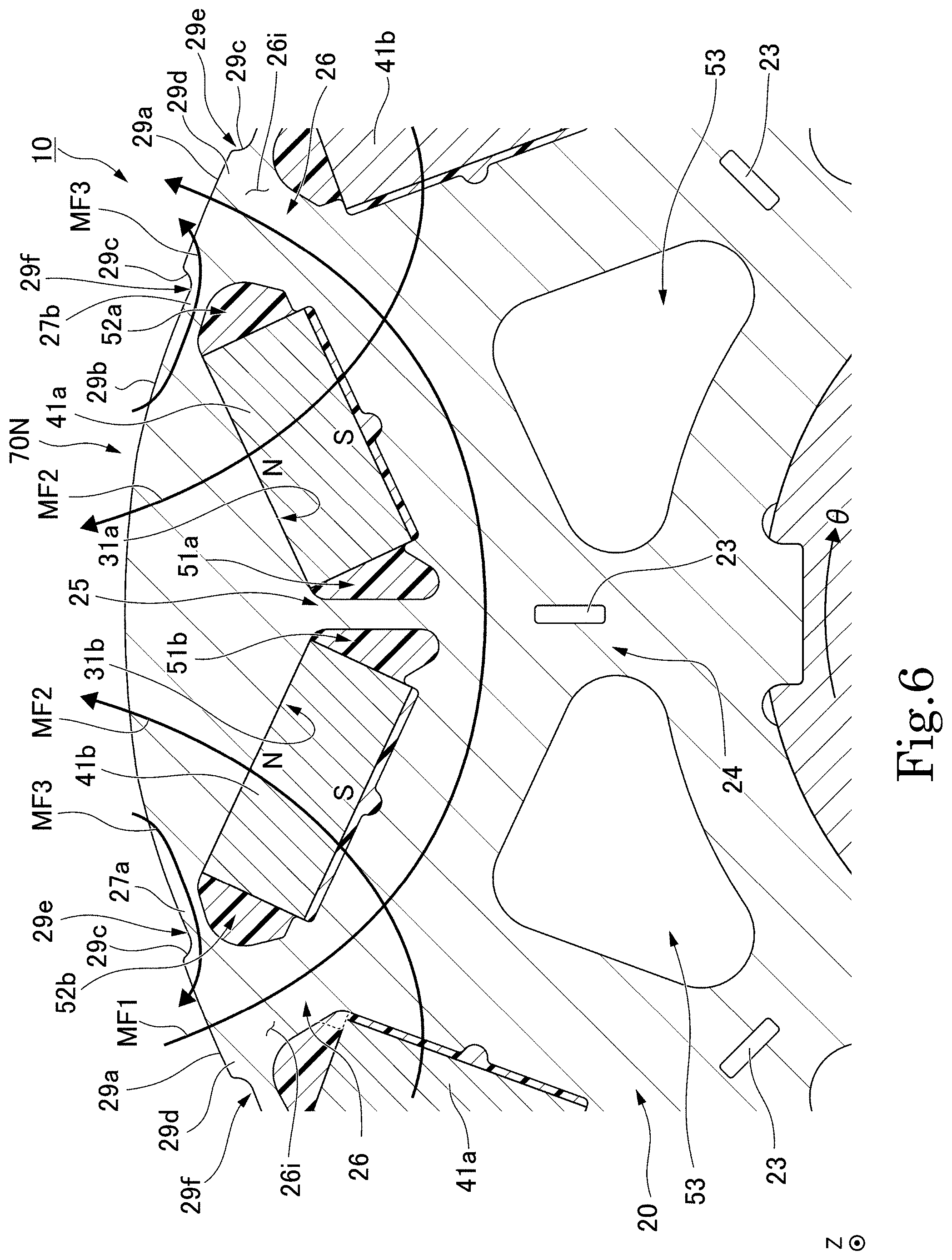 Patent US11784524 Figure 6 – Rotor and rotary electric machine