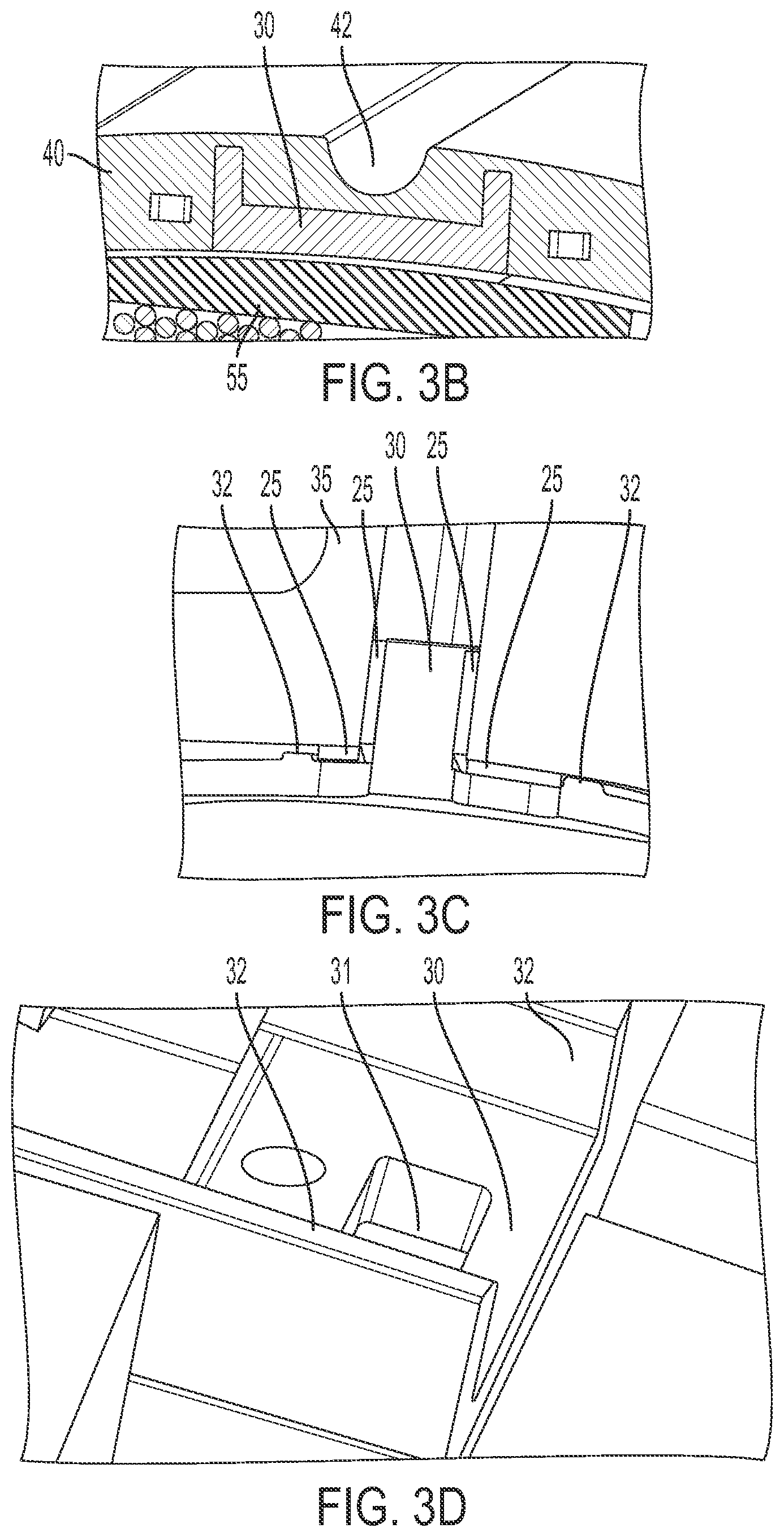 Patent US11784526 Figure 4 – Cooling system for electric motor busbar, stator and coils