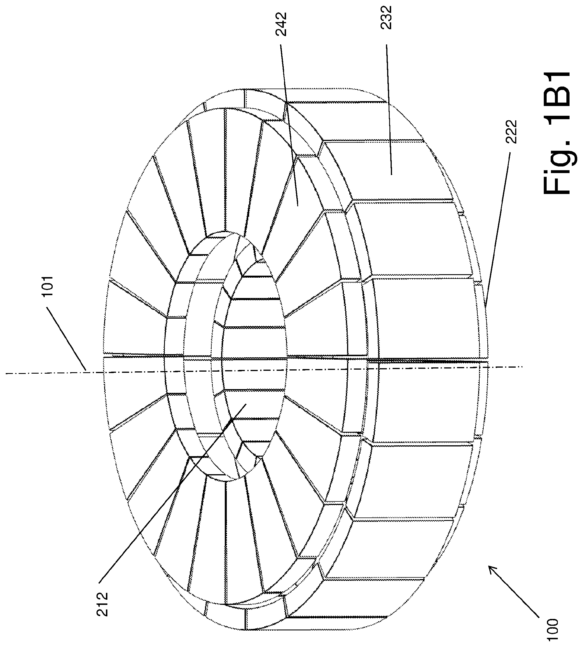 Patent US11784529 Figure 3 – Torque tunnel Halbach Array electric machine
