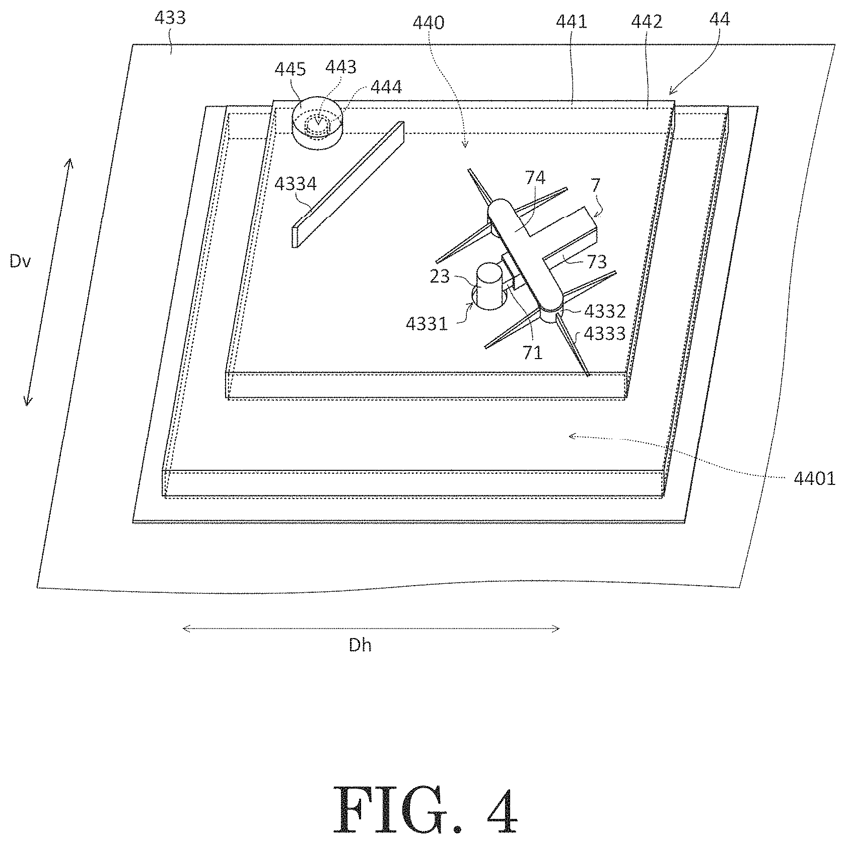 Patent US11784531 Figure 4 – Motor having an electrical discharging device and cover member
