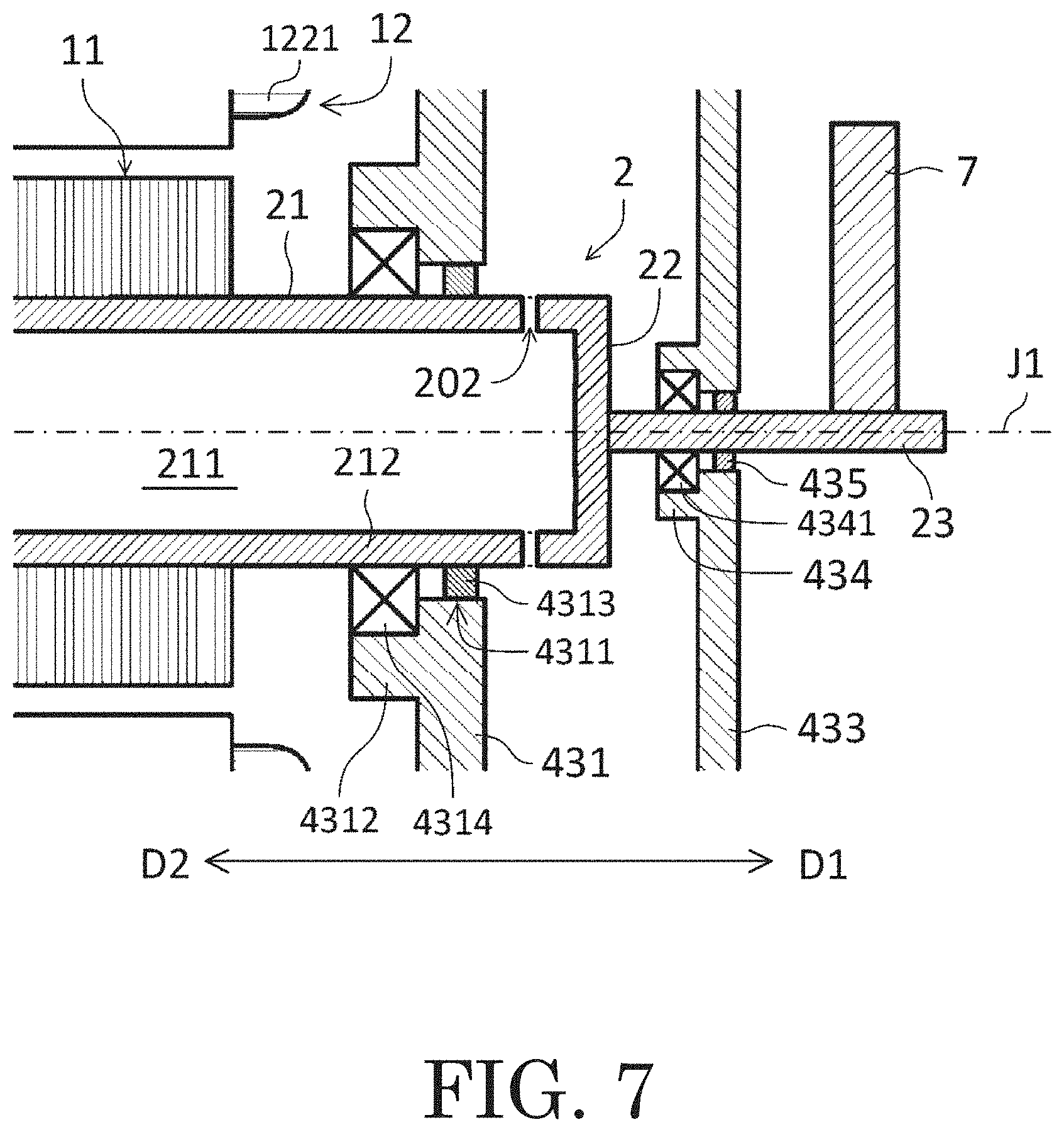 Patent US11784532 Figure 11 – Motor