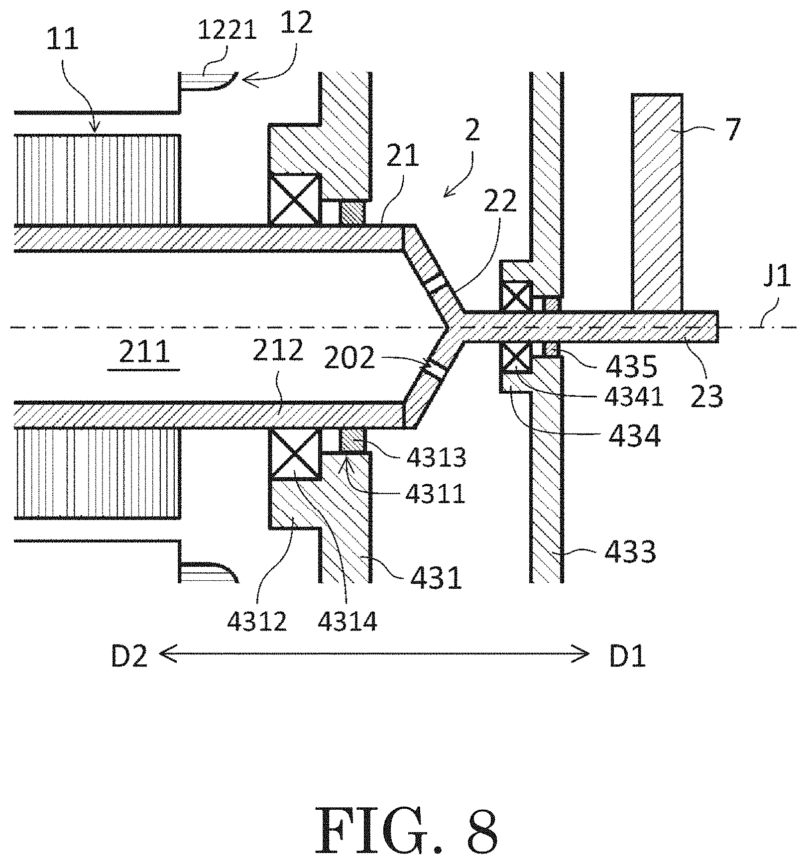 Patent US11784532 Figure 12 – Motor