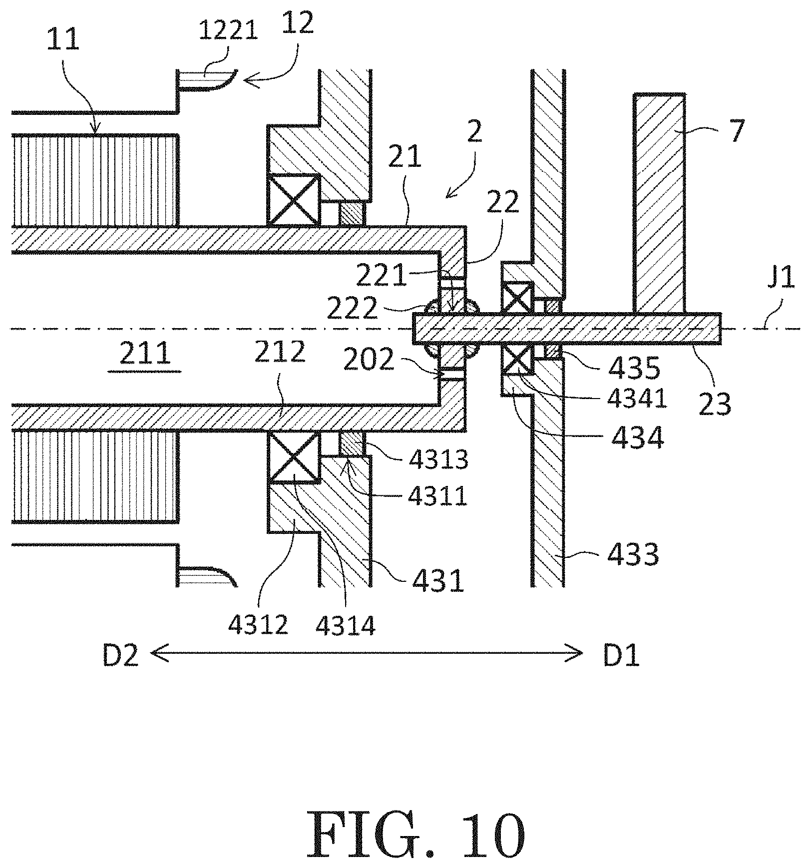 Patent US11784532 Figure 14 – Motor
