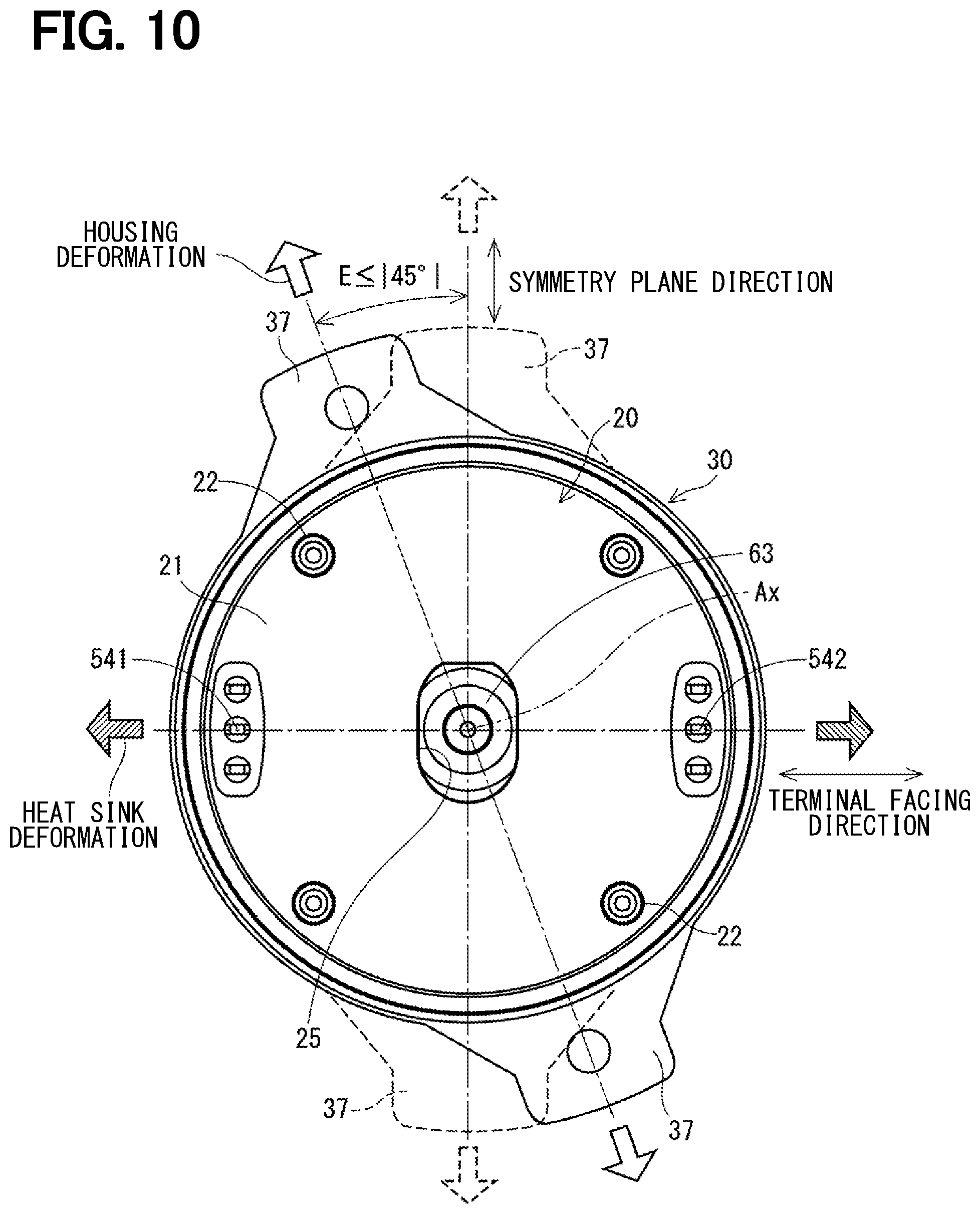 Patent US11784534 Figure 10 – Rotating electric machine