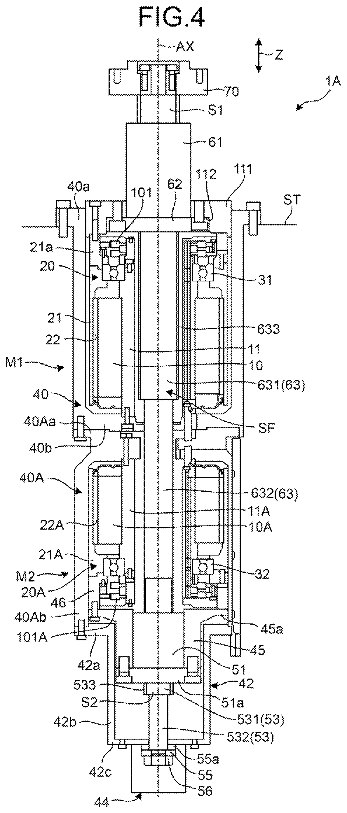 Patent US11784535 Figure 4 – Actuator