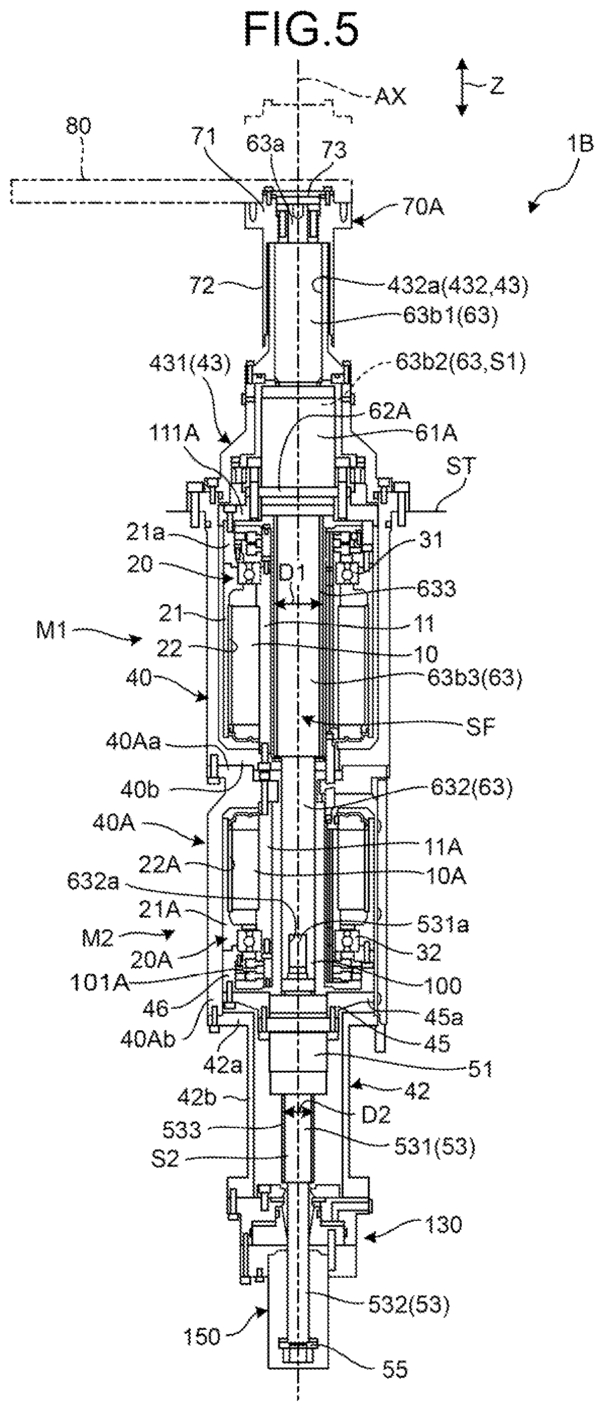 Patent US11784535 Figure 5 – Actuator