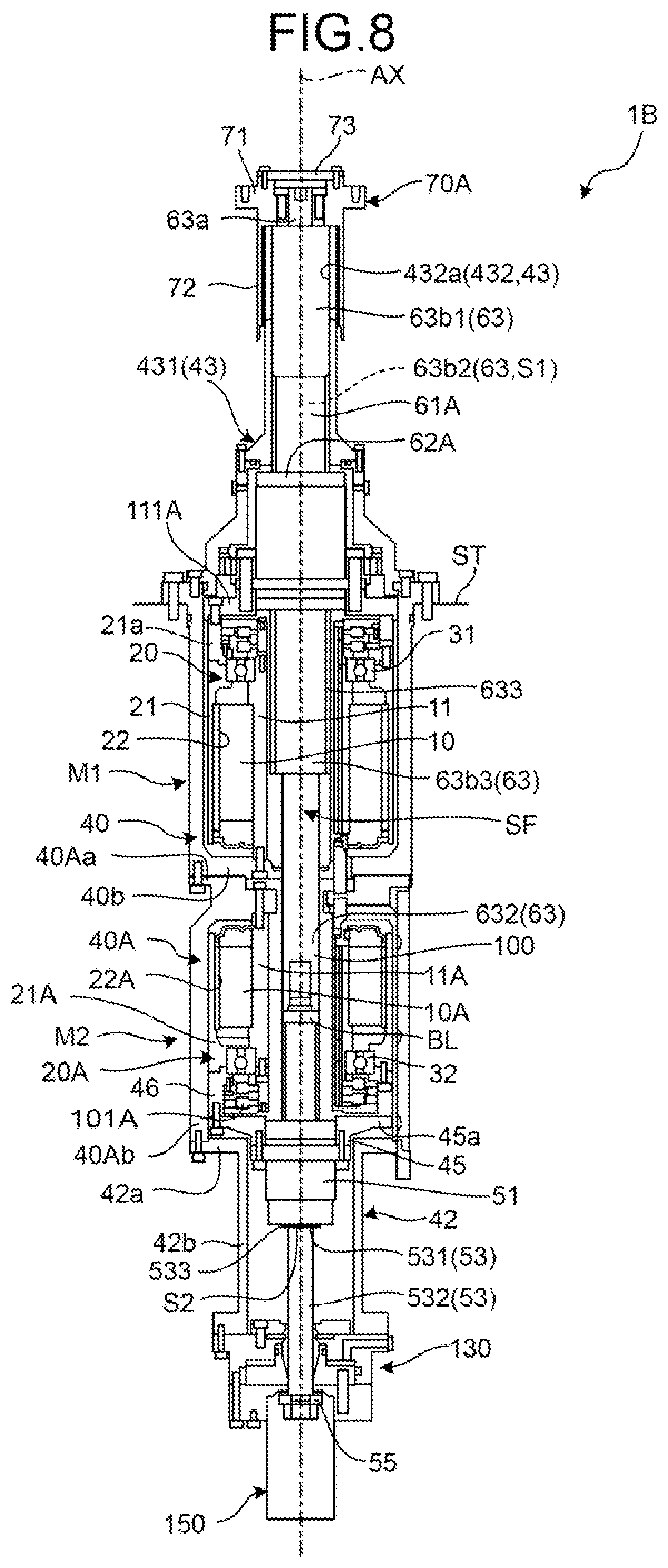 Patent US11784535 Figure 8 – Actuator