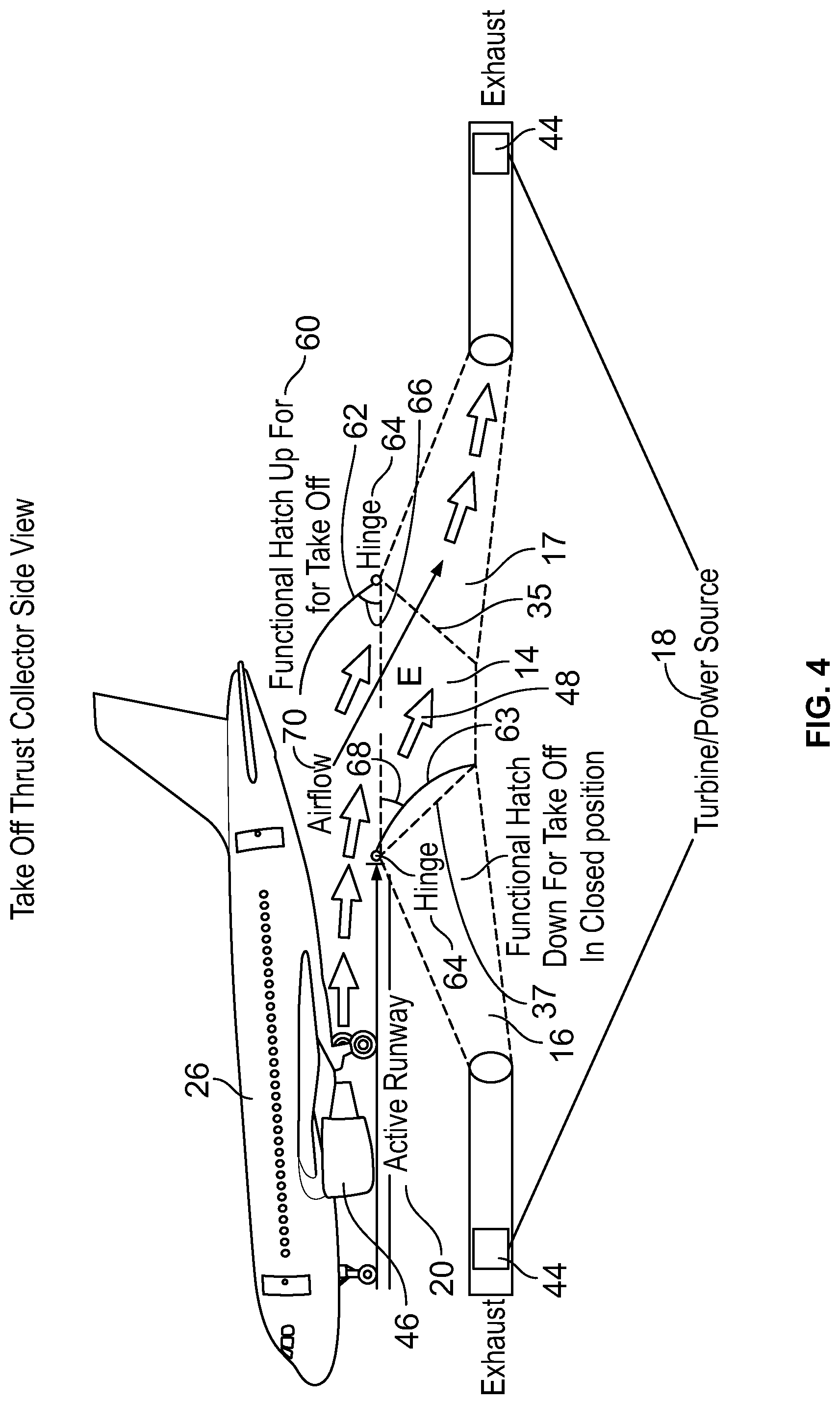 Patent US11784536 Figure 3 – Method and apparatus for collecting thrust to generate power or useful energy
