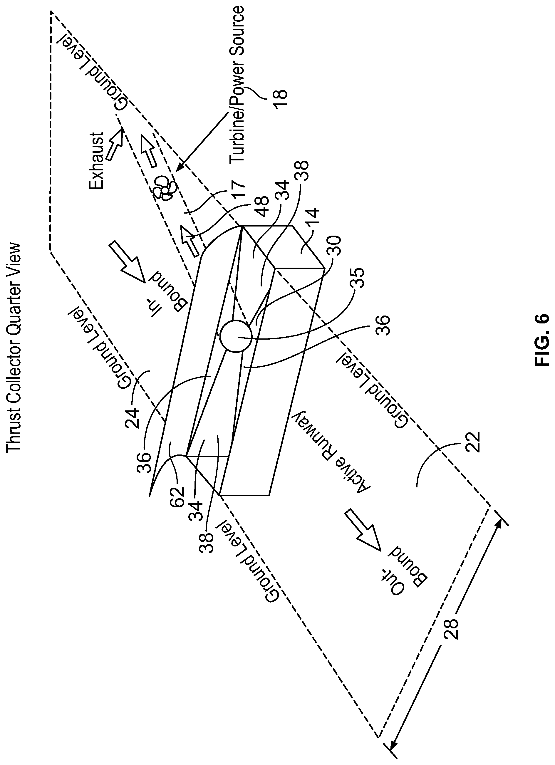 Patent US11784536 Figure 5 – Method and apparatus for collecting thrust to generate power or useful energy