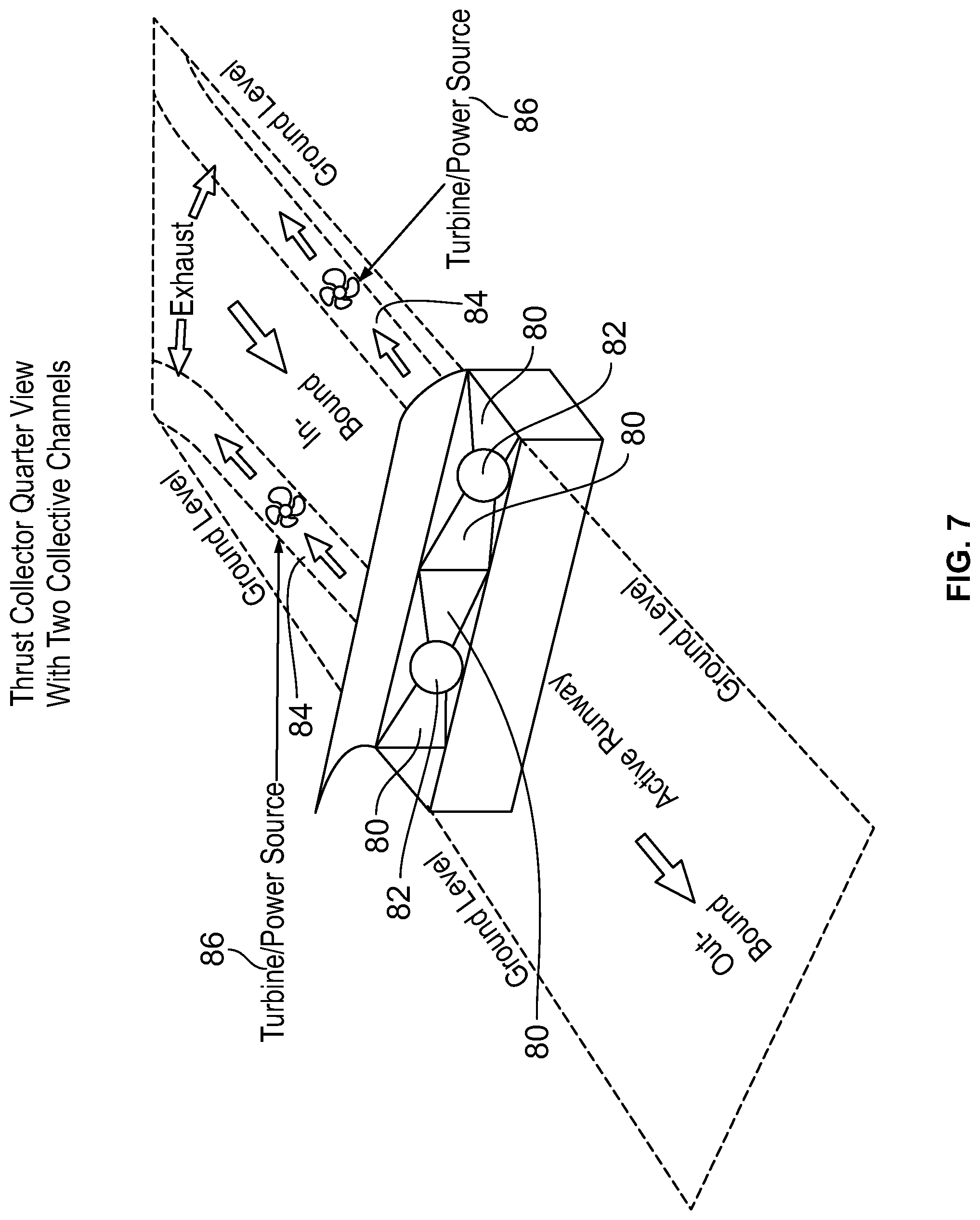 Patent US11784536 Figure 6 – Method and apparatus for collecting thrust to generate power or useful energy
