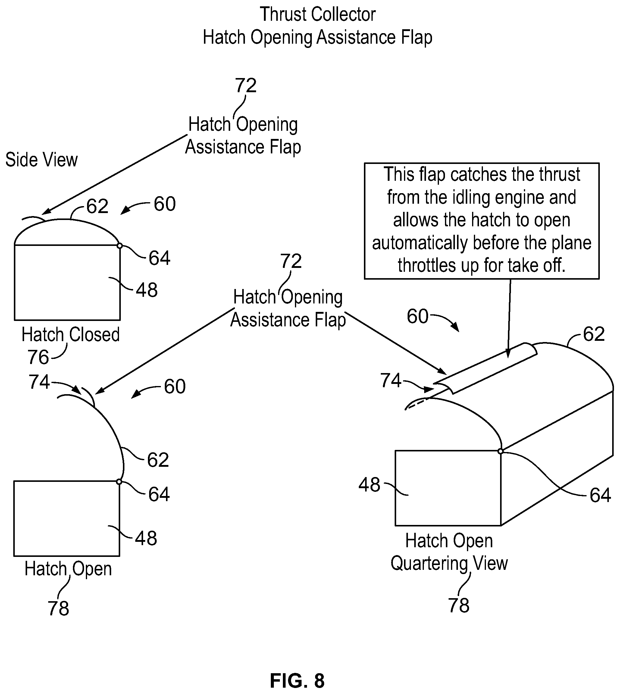 Patent US11784536 Figure 7 – Method and apparatus for collecting thrust to generate power or useful energy