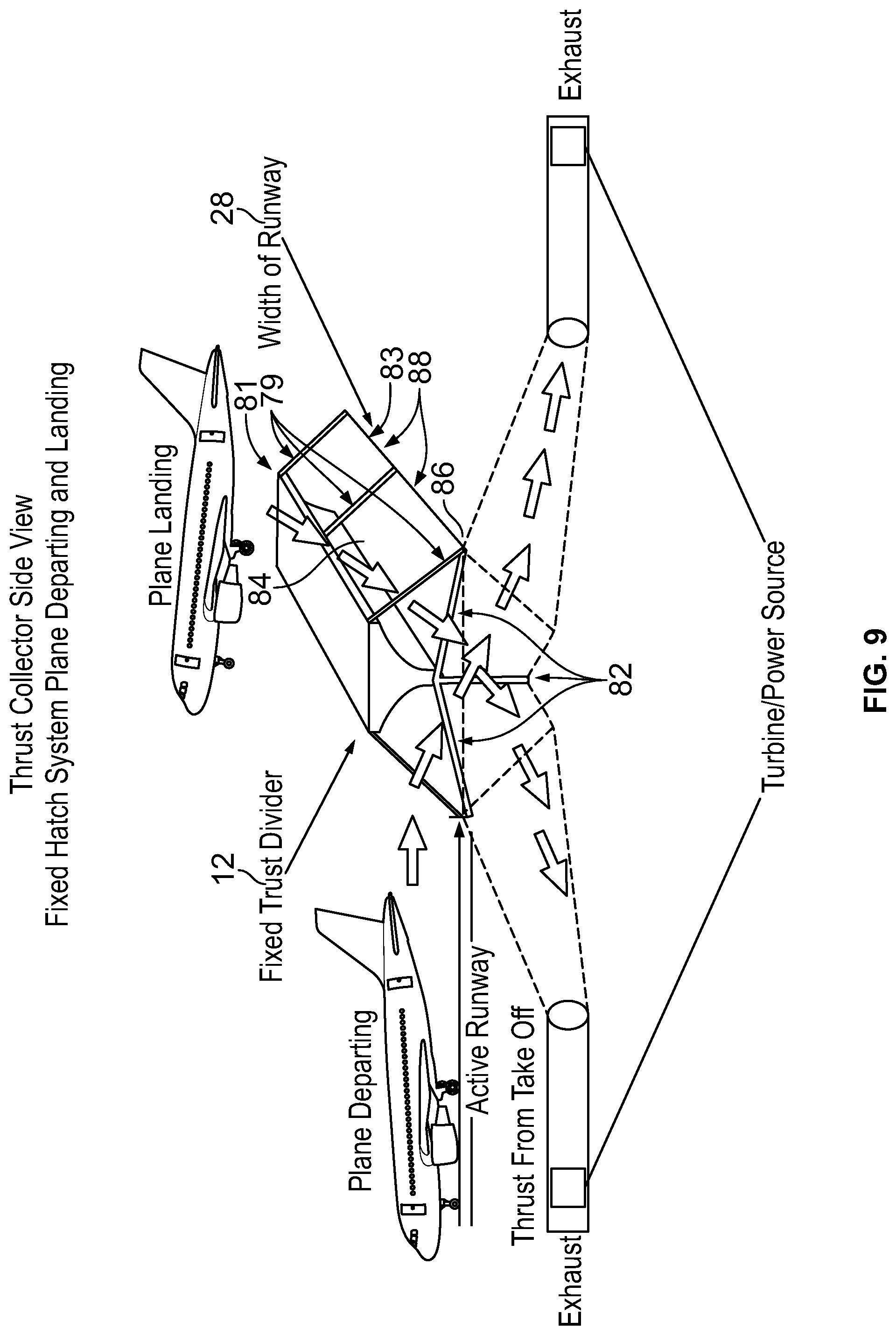 Patent US11784536 Figure 8 – Method and apparatus for collecting thrust to generate power or useful energy