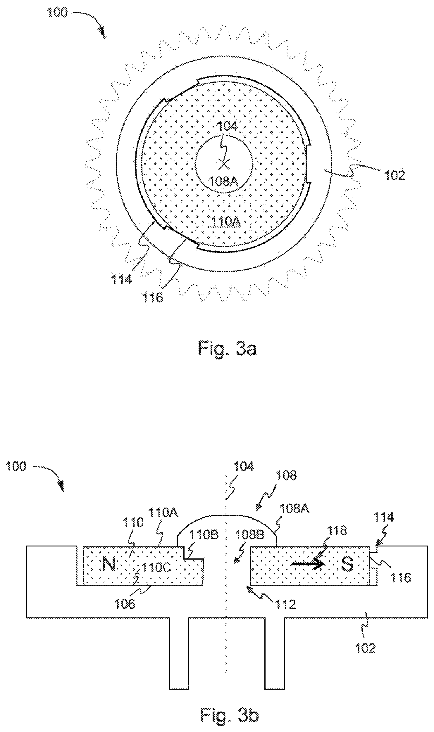 Patent US11784539 Figure 3 – Assembly comprising a component rotatable about a rotary axis for an actuating drive, and a sensor element attached to the rotatable component