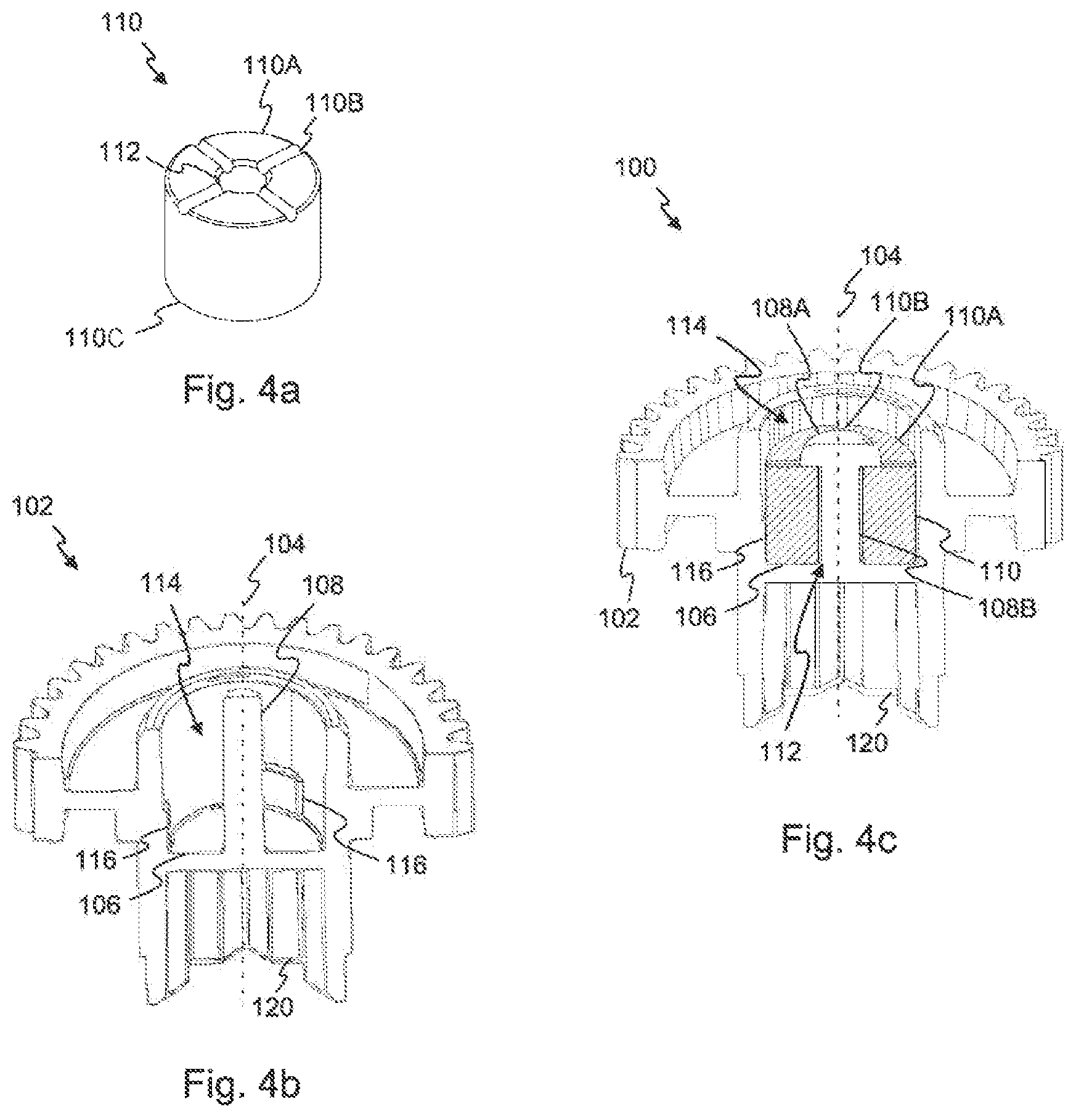 Patent US11784539 Figure 4 – Assembly comprising a component rotatable about a rotary axis for an actuating drive, and a sensor element attached to the rotatable component