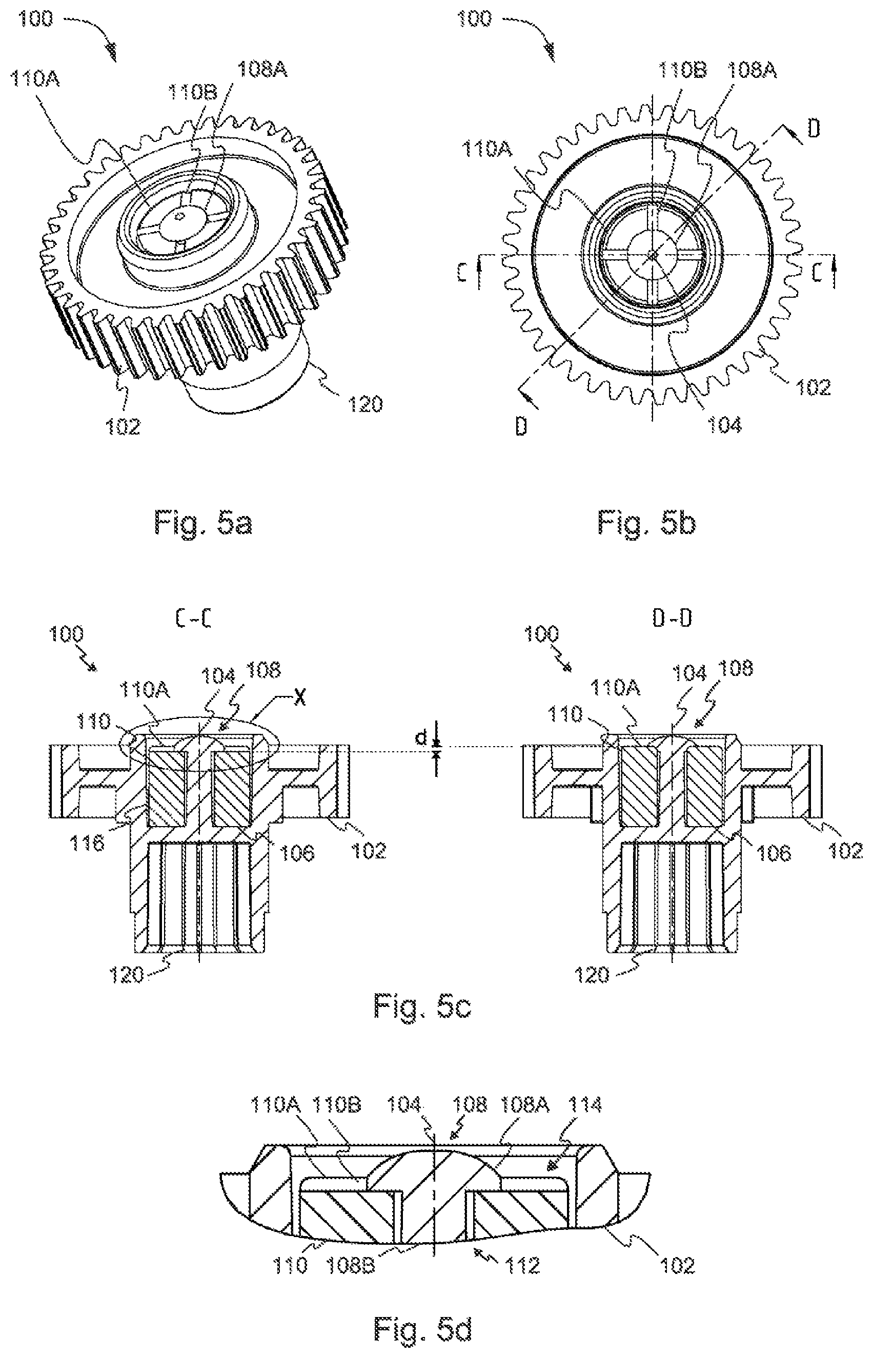 Patent US11784539 Figure 5 – Assembly comprising a component rotatable about a rotary axis for an actuating drive, and a sensor element attached to the rotatable component