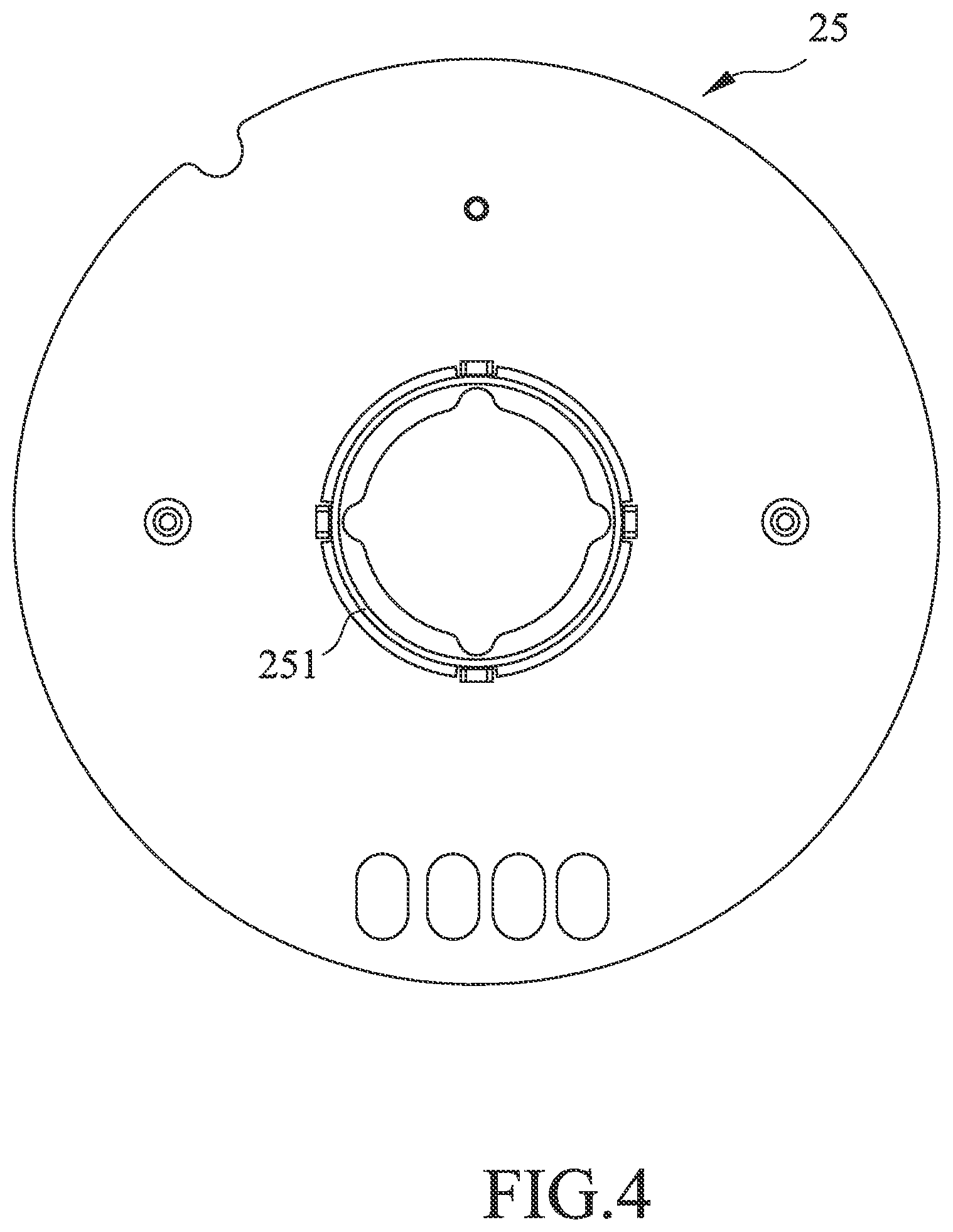 Patent US11784541 Figure 4 – Grounding structure for motor stator