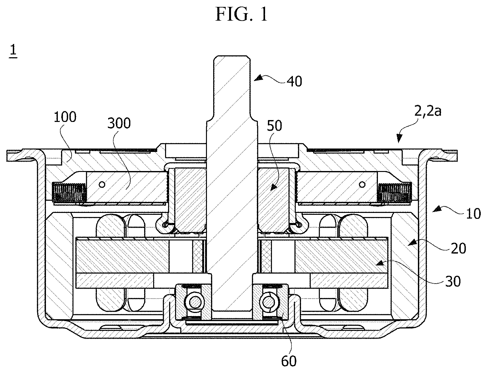 Patent US11784542 Figure 1 – Ground terminal, cover assembly and motor comprising same