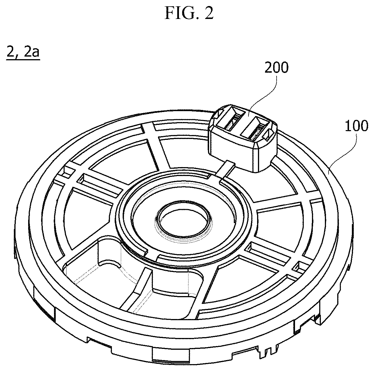 Patent US11784542 Figure 2 – Ground terminal, cover assembly and motor comprising same