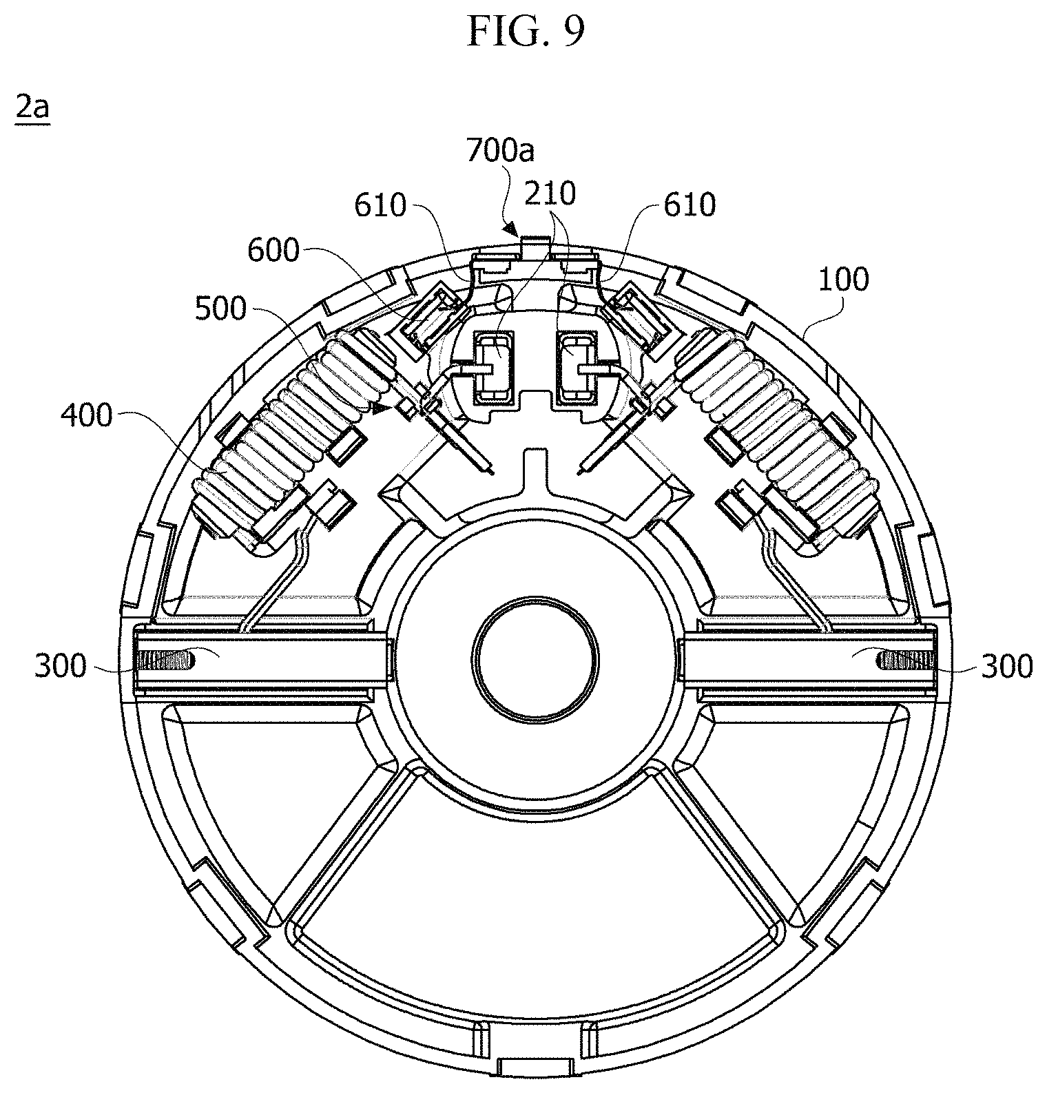 Patent US11784542 Figure 9 – Ground terminal, cover assembly and motor comprising same
