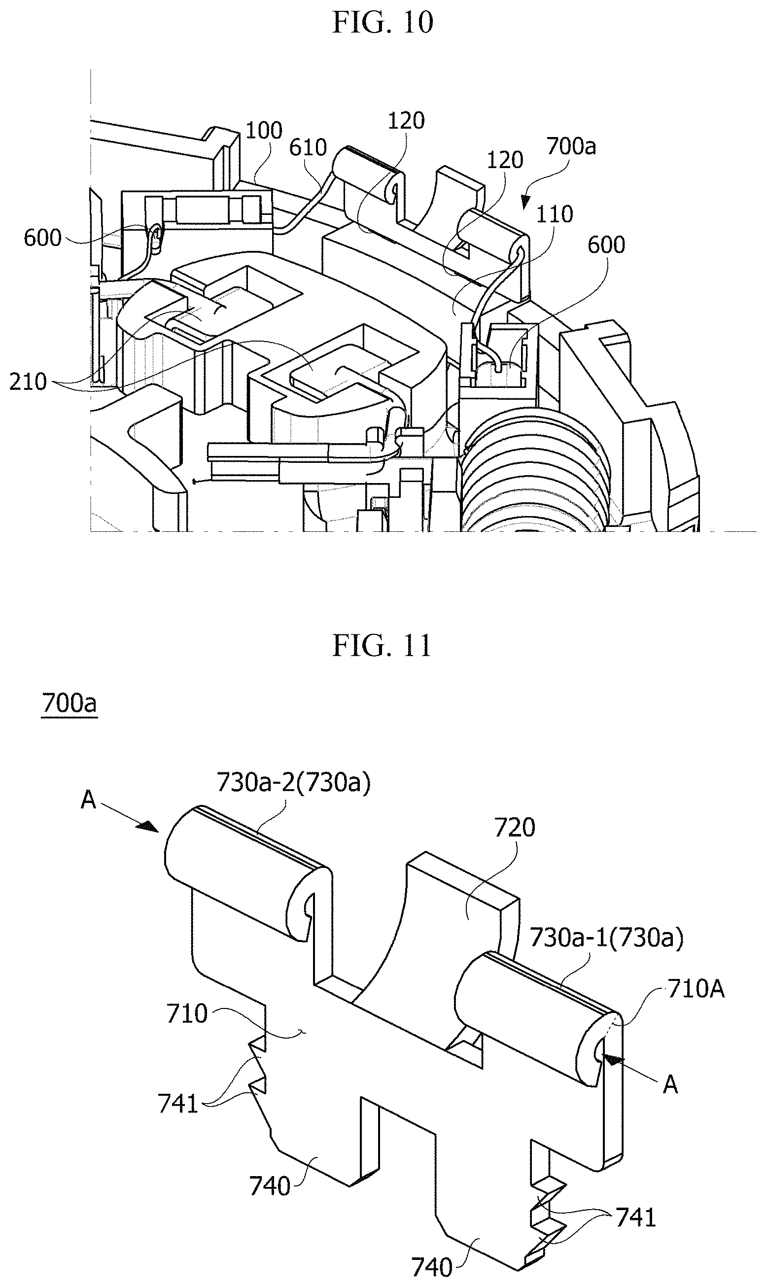 Patent US11784542 Figure 10 – Ground terminal, cover assembly and motor comprising same