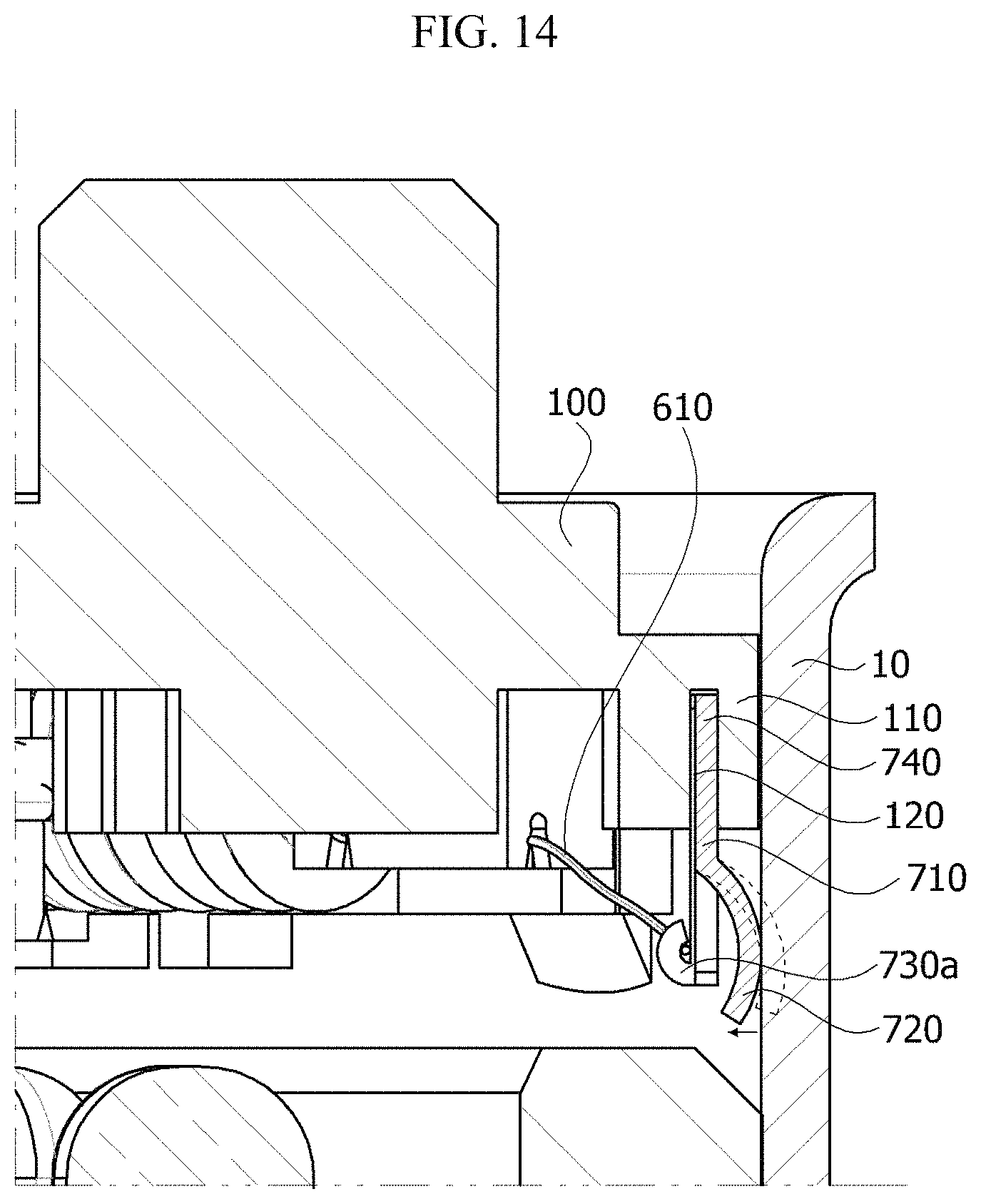 Patent US11784542 Figure 12 – Ground terminal, cover assembly and motor comprising same