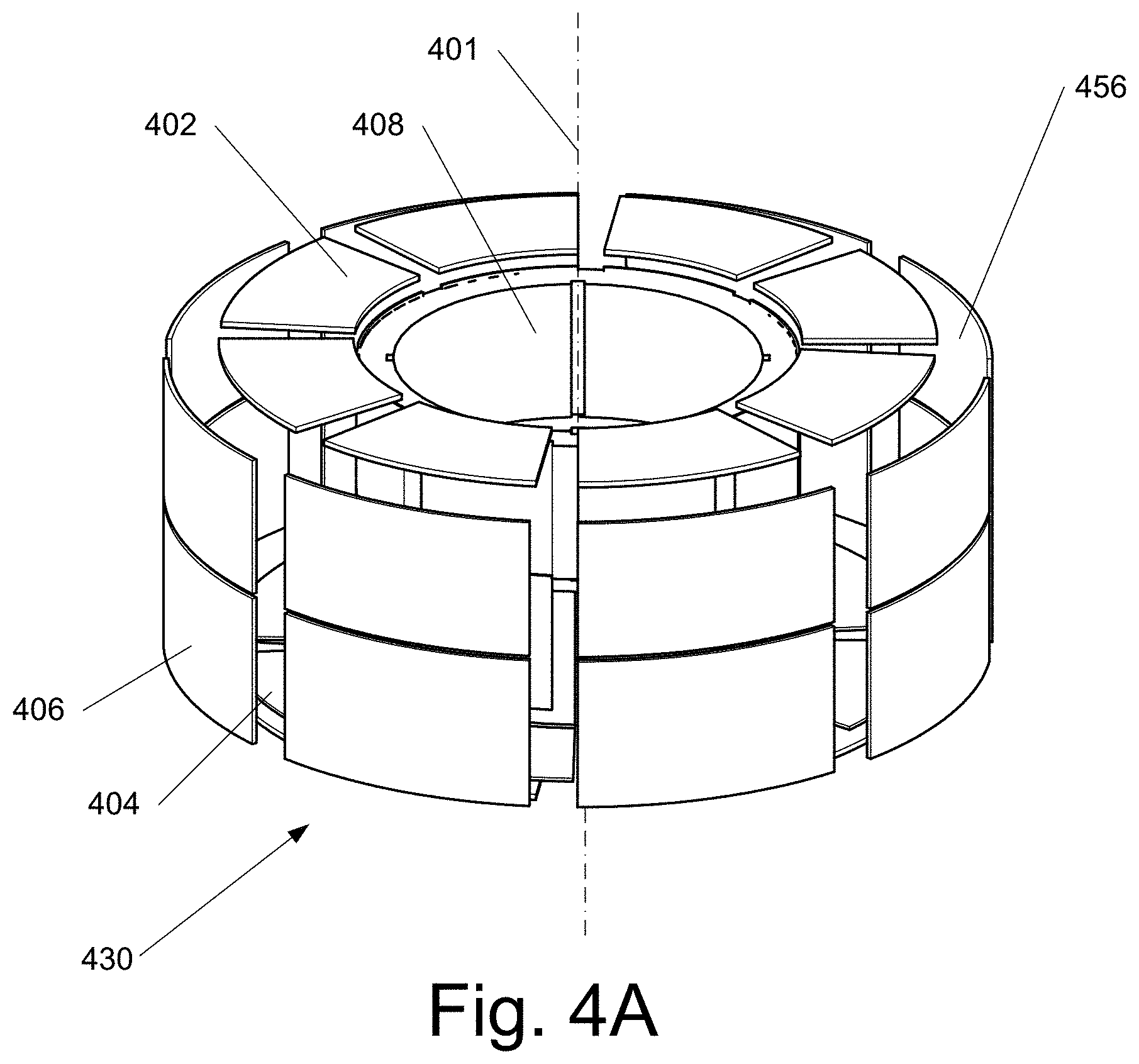Patent US11784546 Figure 7 – Circumferential flux electric machine with field weakening mechanisms and methods of use